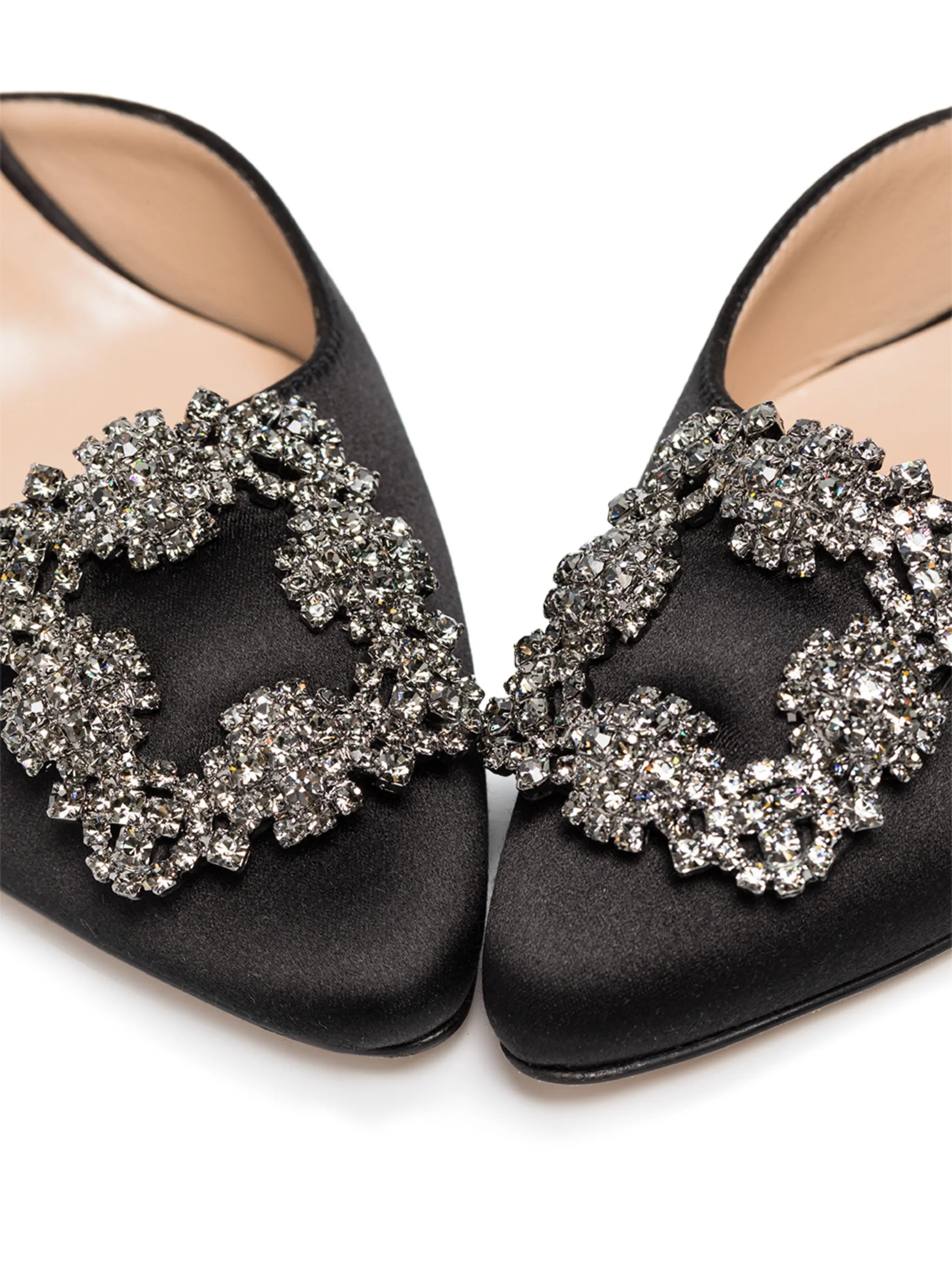 70mm Hangisi satin slingback pumps