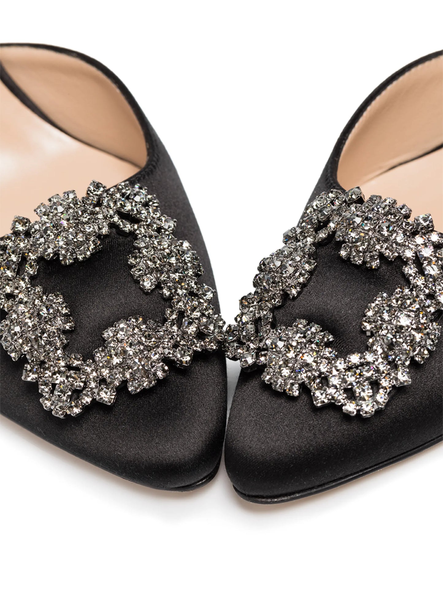 70mm Hangisi satin slingback pumps