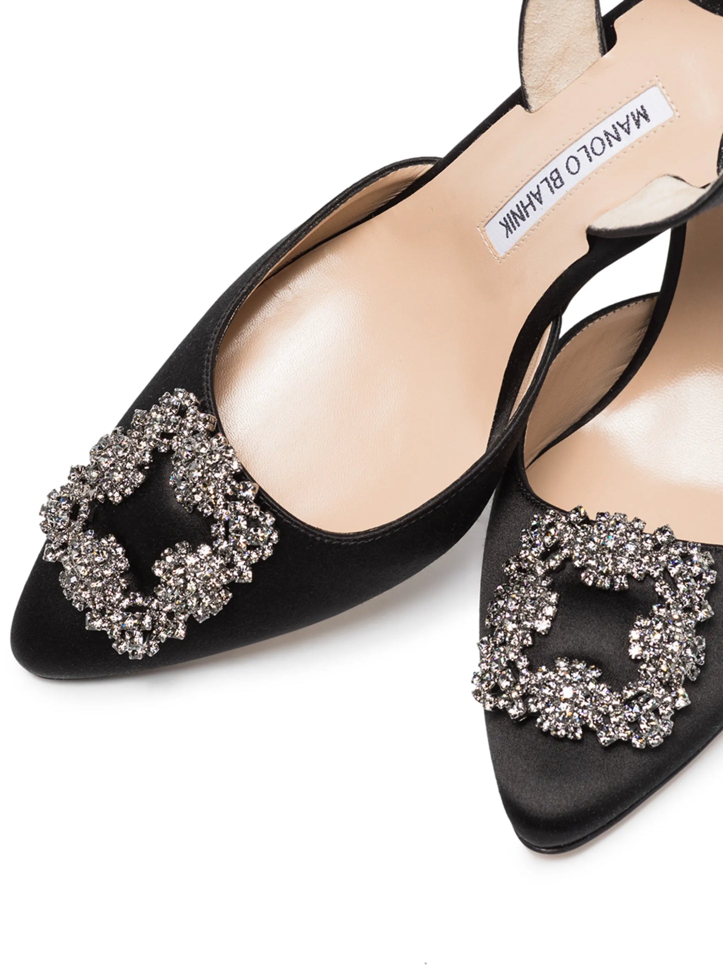 70mm Hangisi satin slingback pumps
