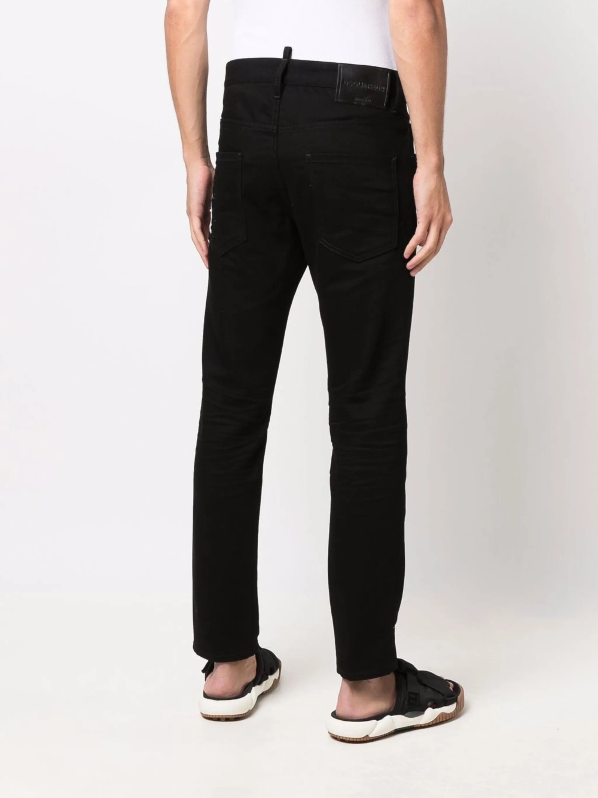 logo-print straight-leg jeans