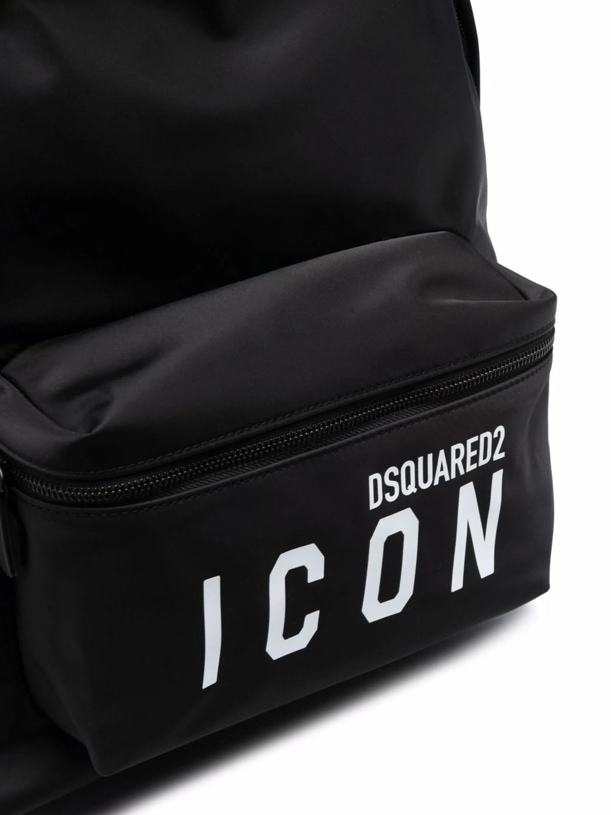 logo-print pocket backpack