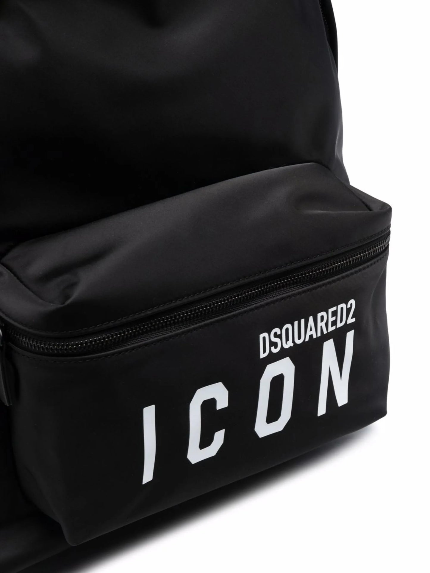 logo-print pocket backpack