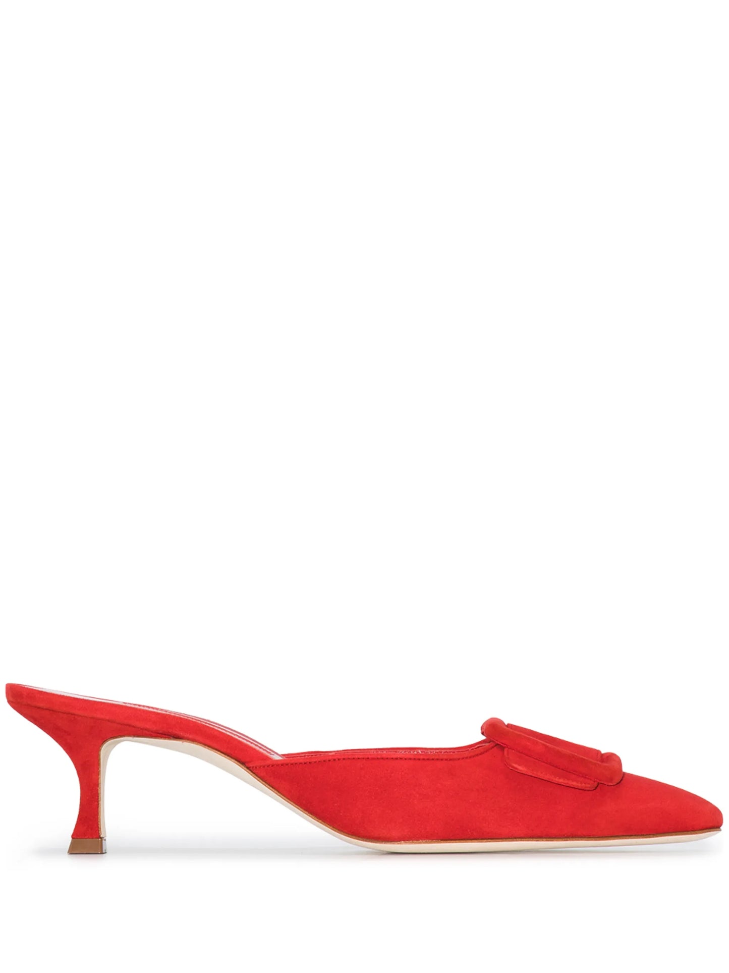 Maysale 50mm suede mules