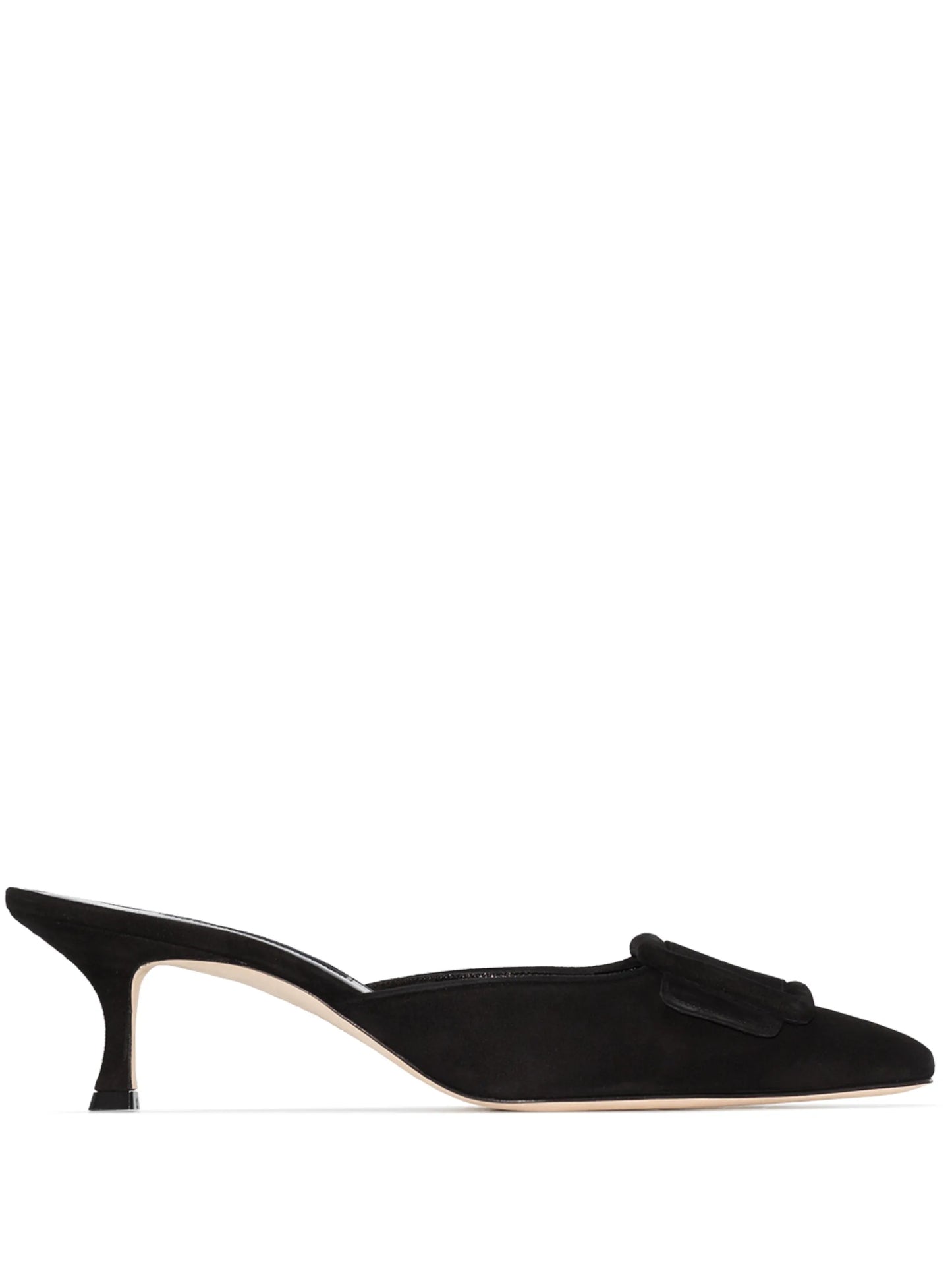 Maysale 50mm suede mules