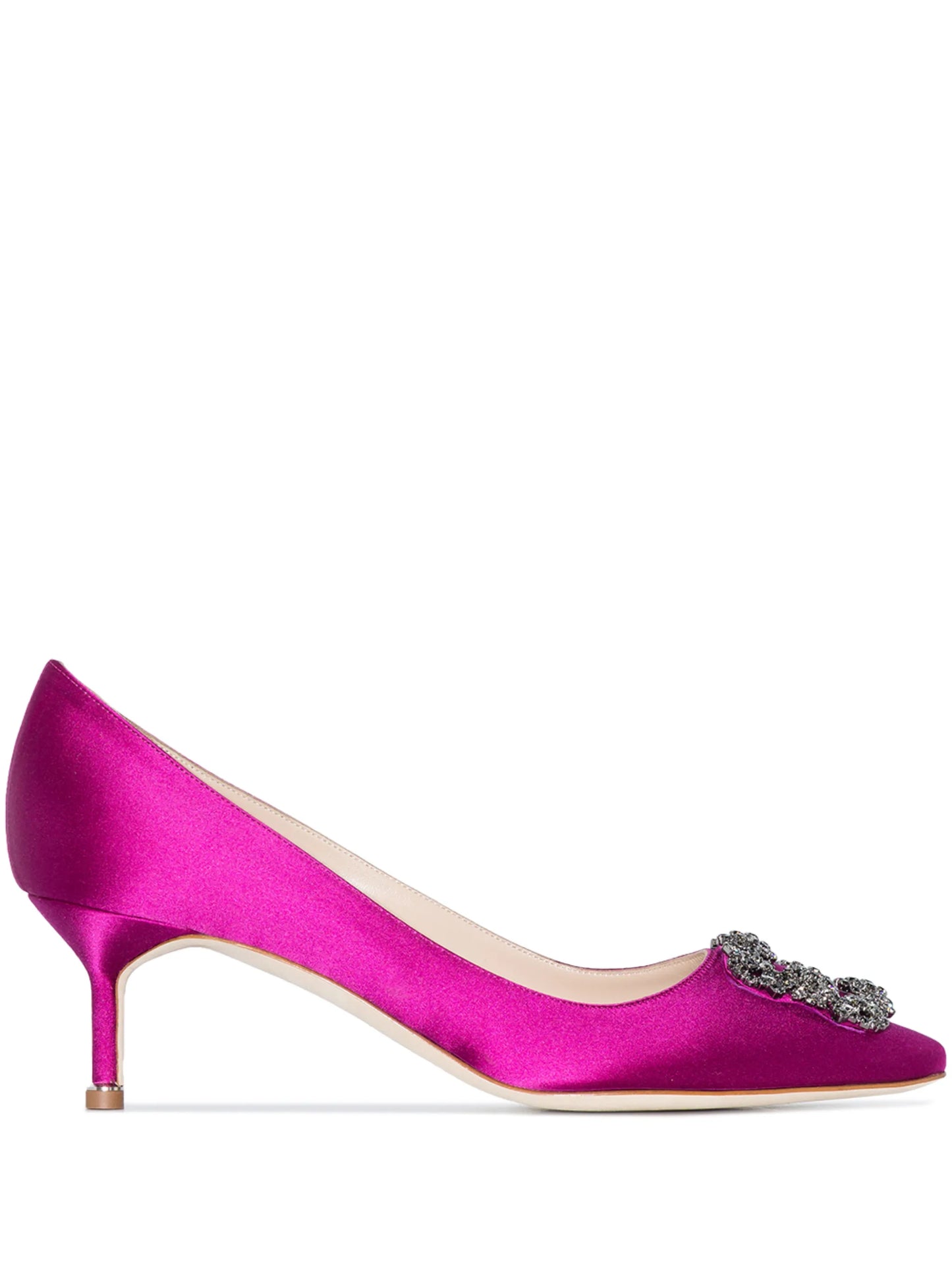 Hangisi 50mm crystal-embellished pumps