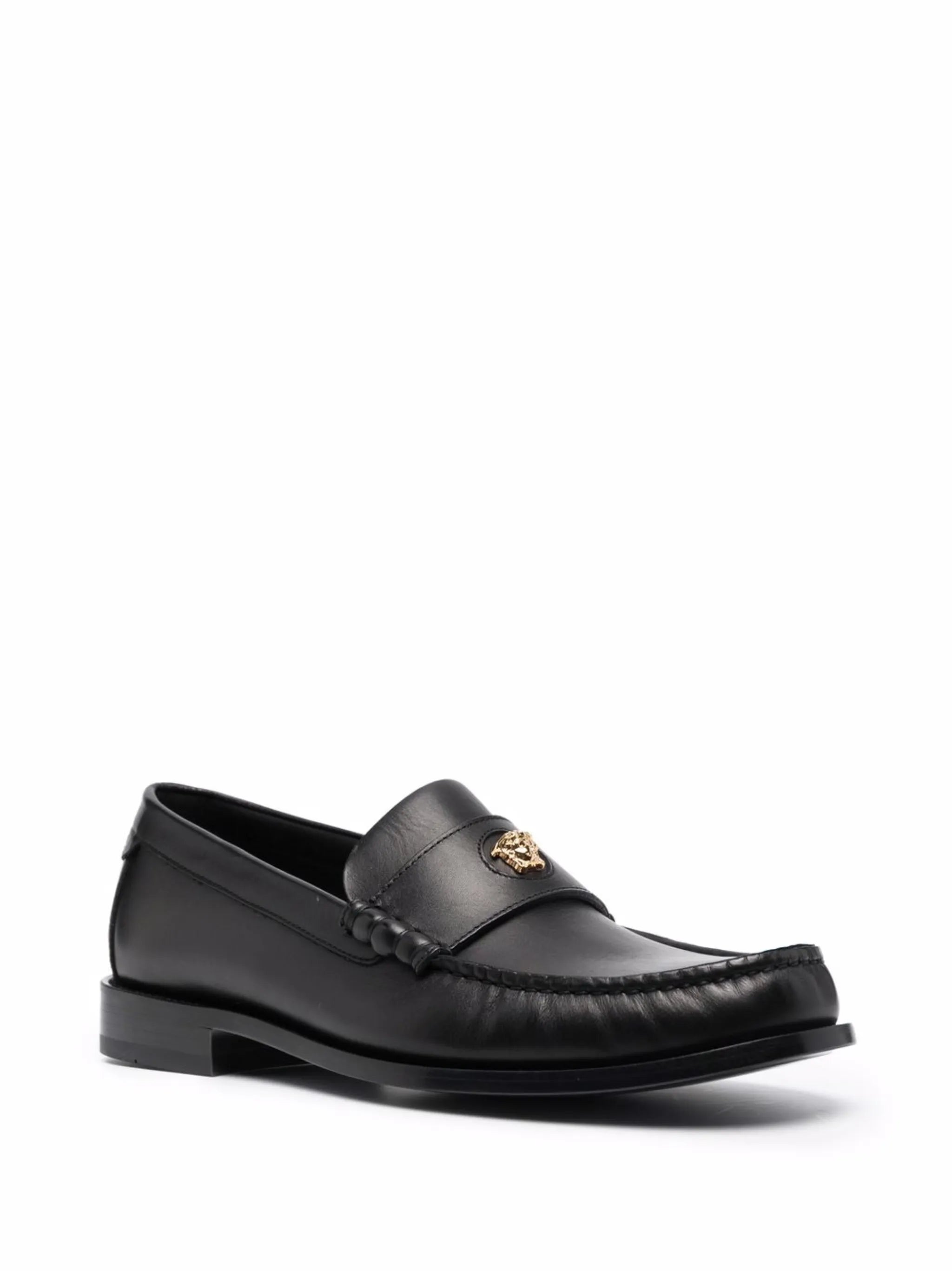 La Medusa leather loafers