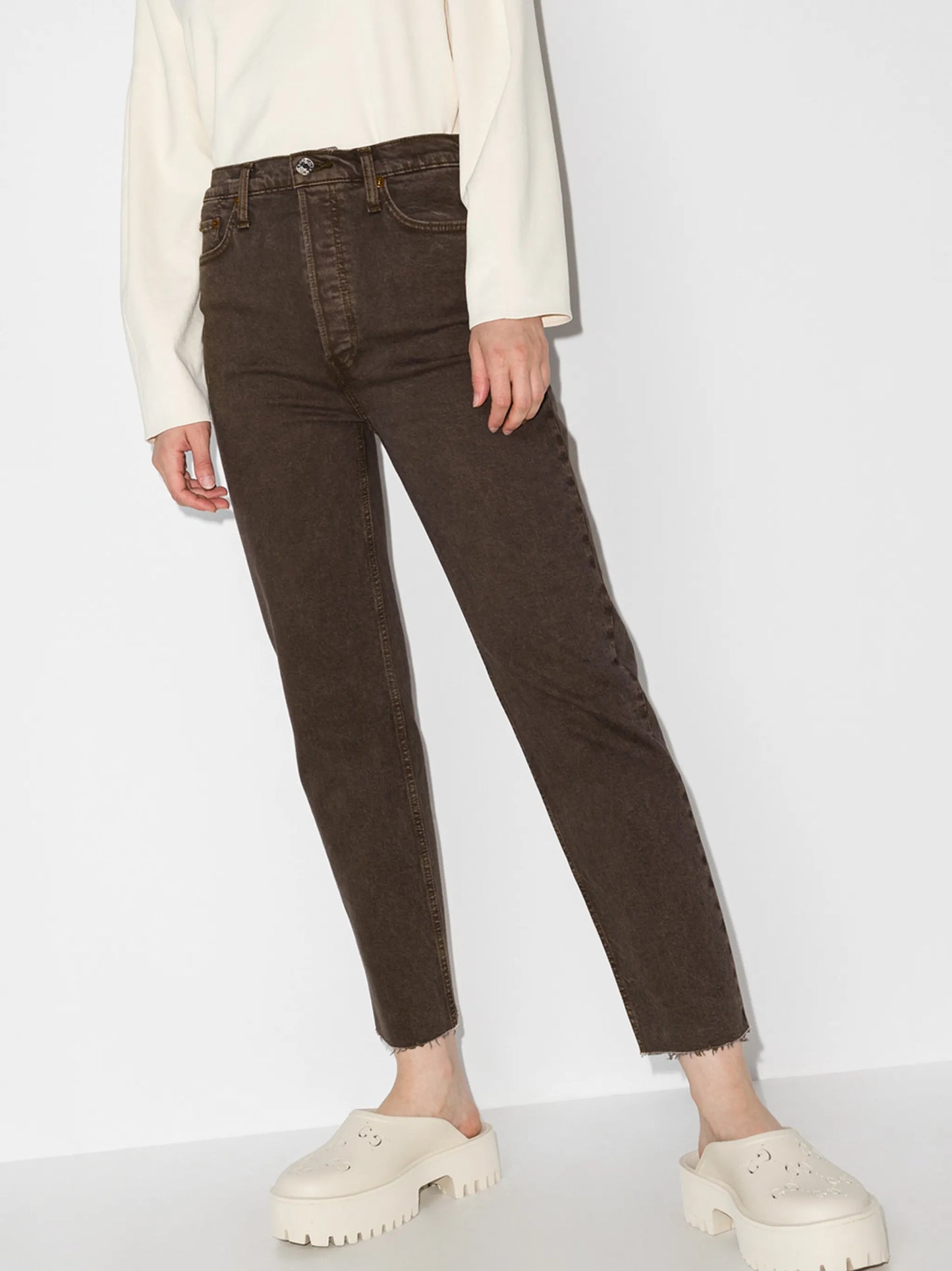 '70s Ultra High cropped jeans