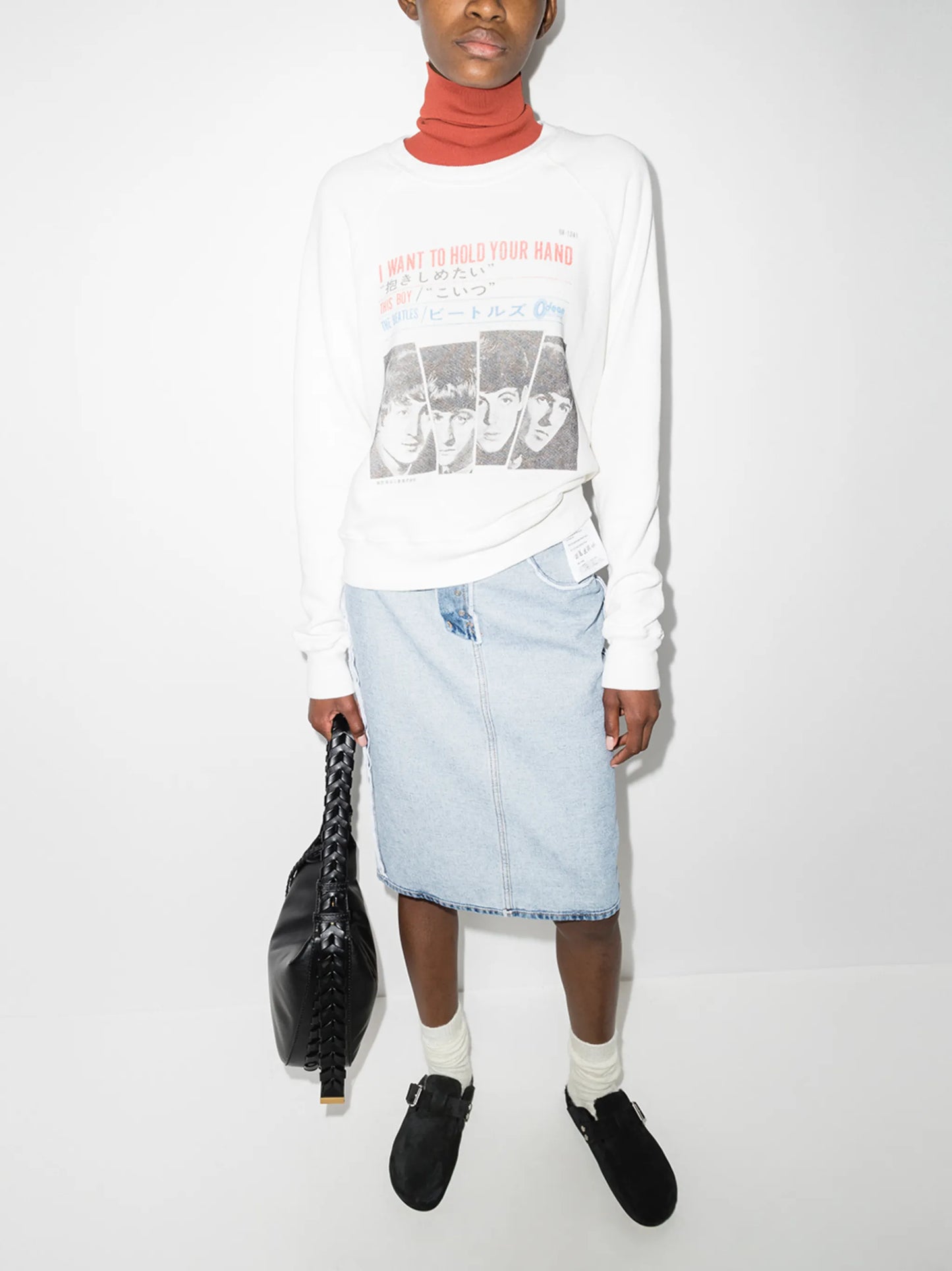 Hold your hand-print raglan-sleeve sweatshirt