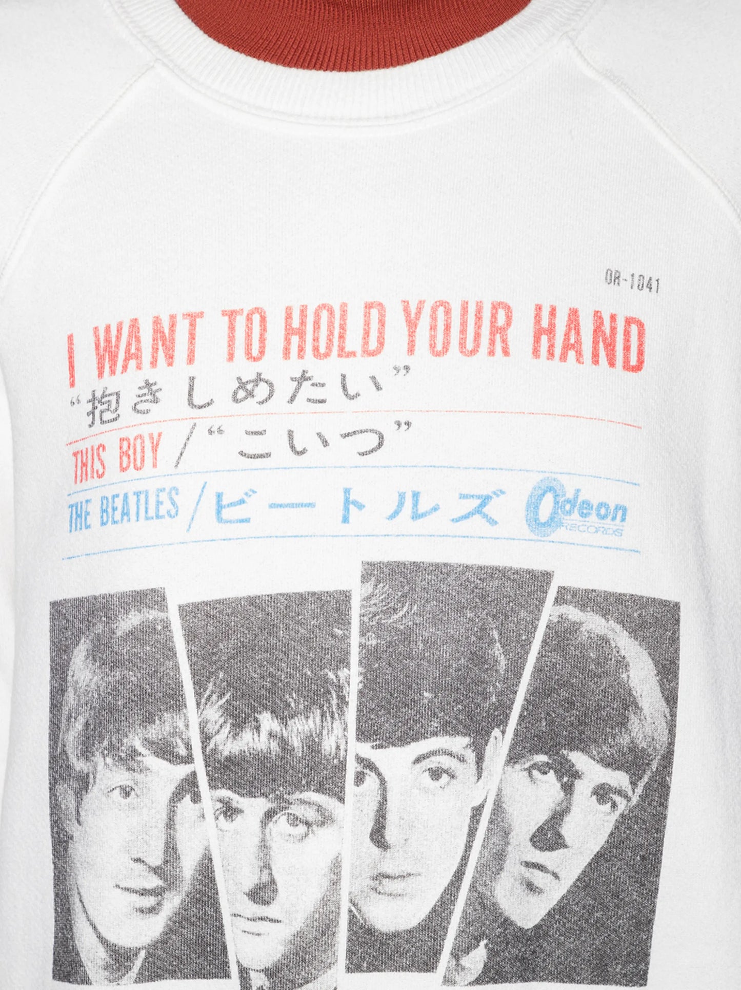 Hold your hand-print raglan-sleeve sweatshirt