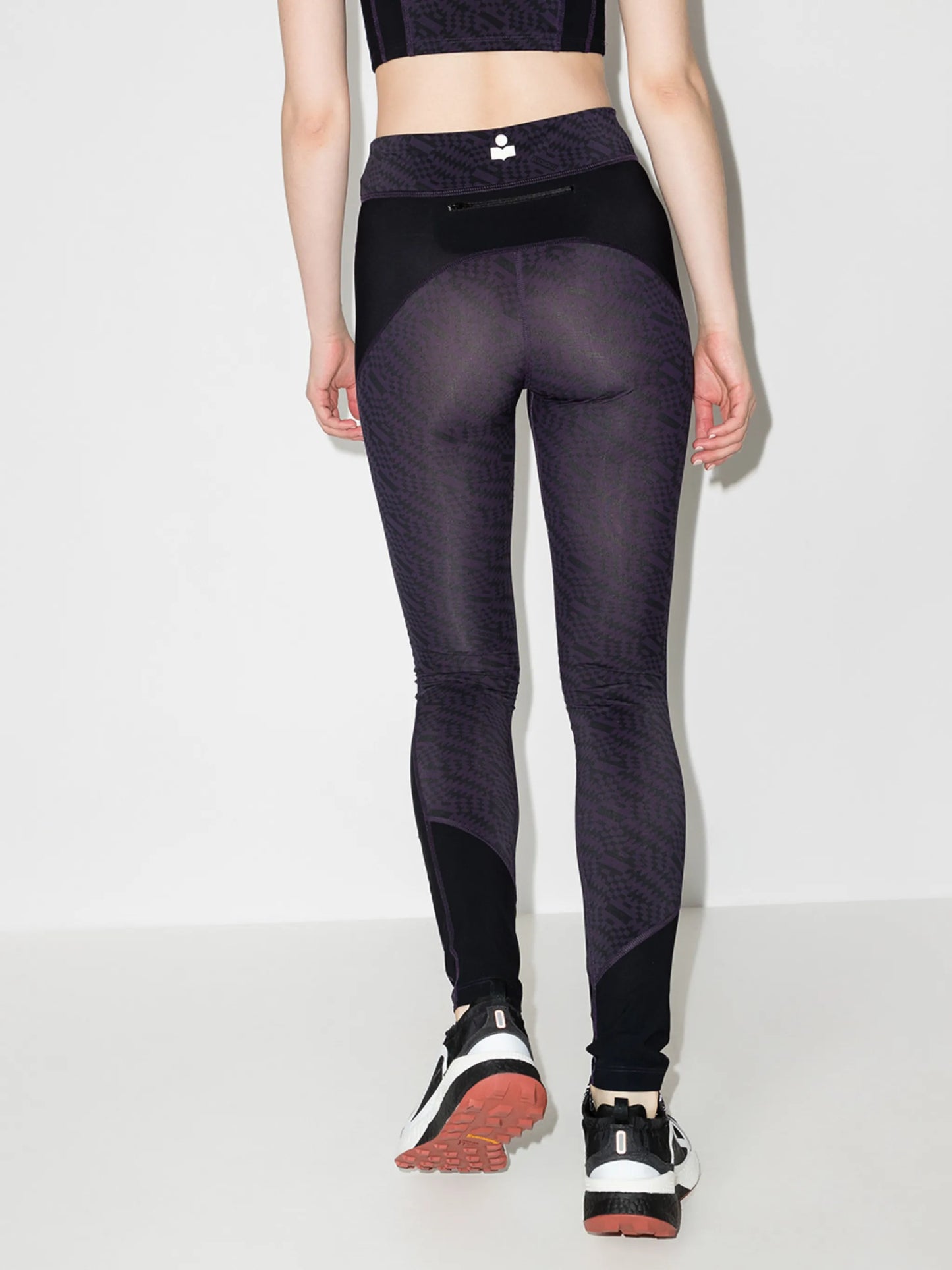 Tisea abstract-print performance leggings