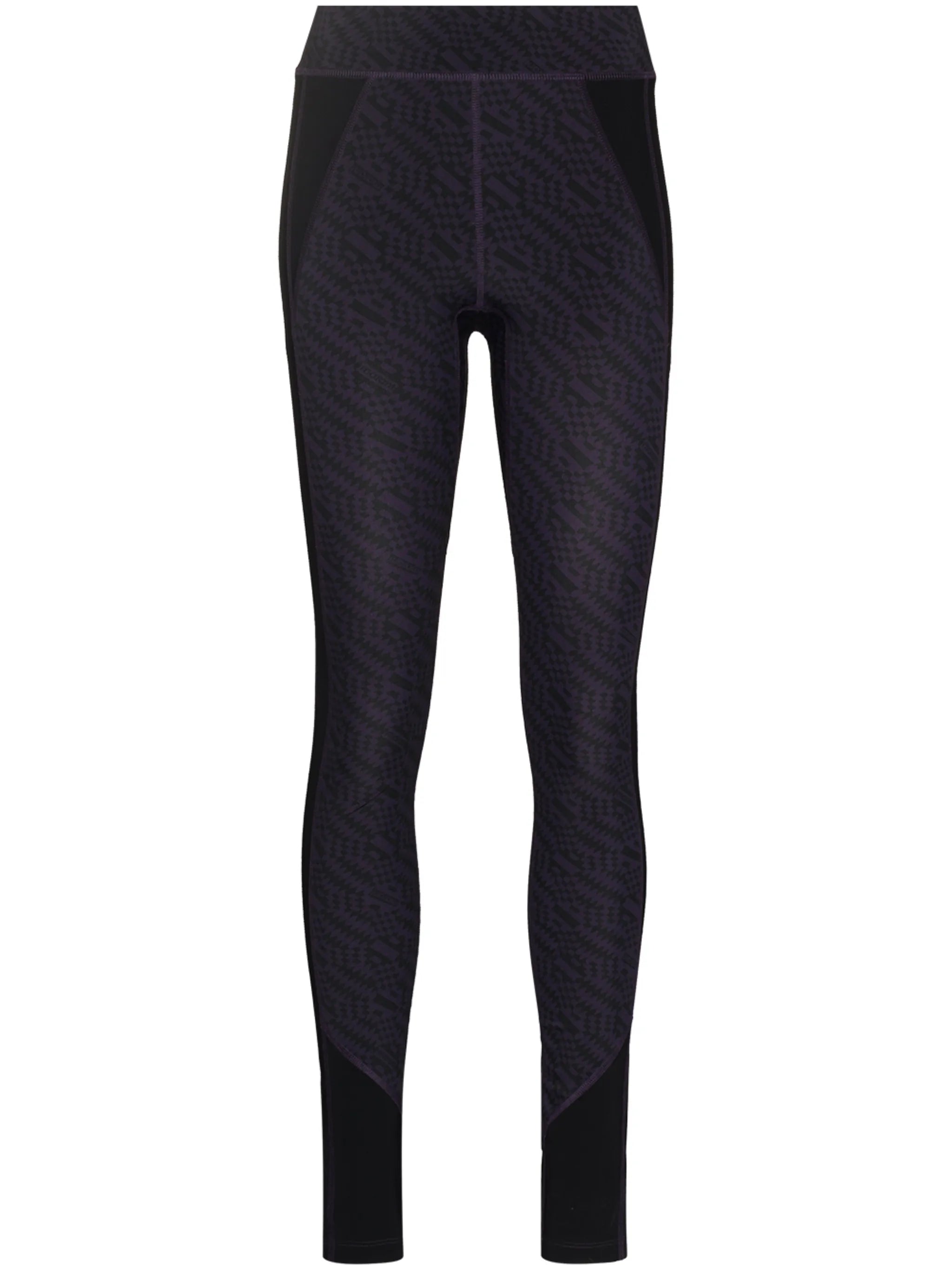 Tisea abstract-print performance leggings