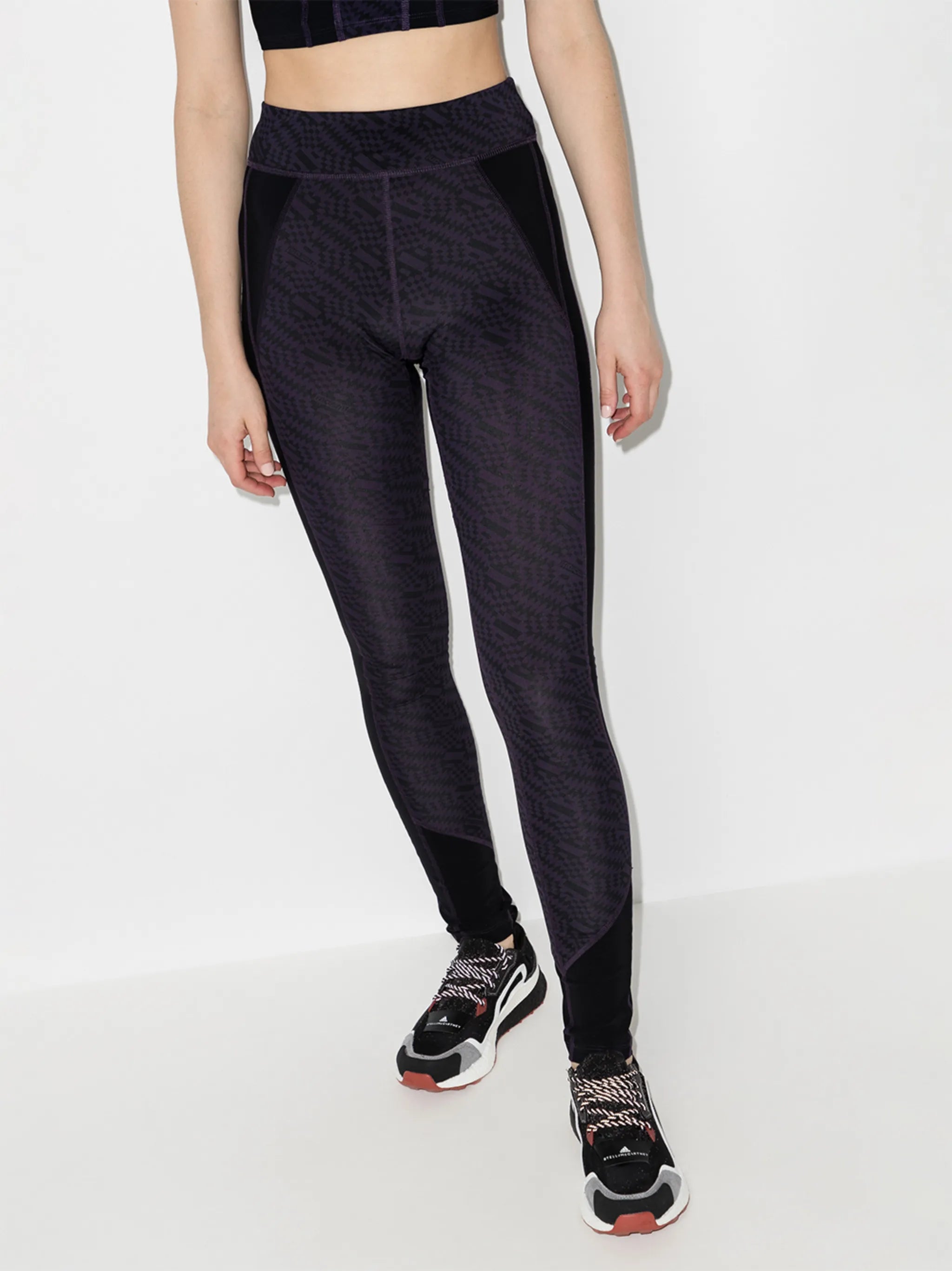 Tisea abstract-print performance leggings