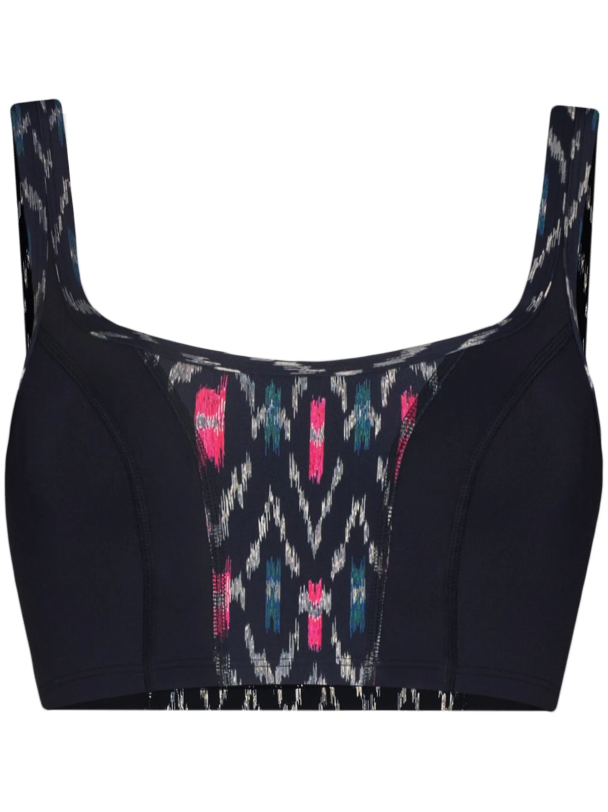 Taceya abstract-print sports bra