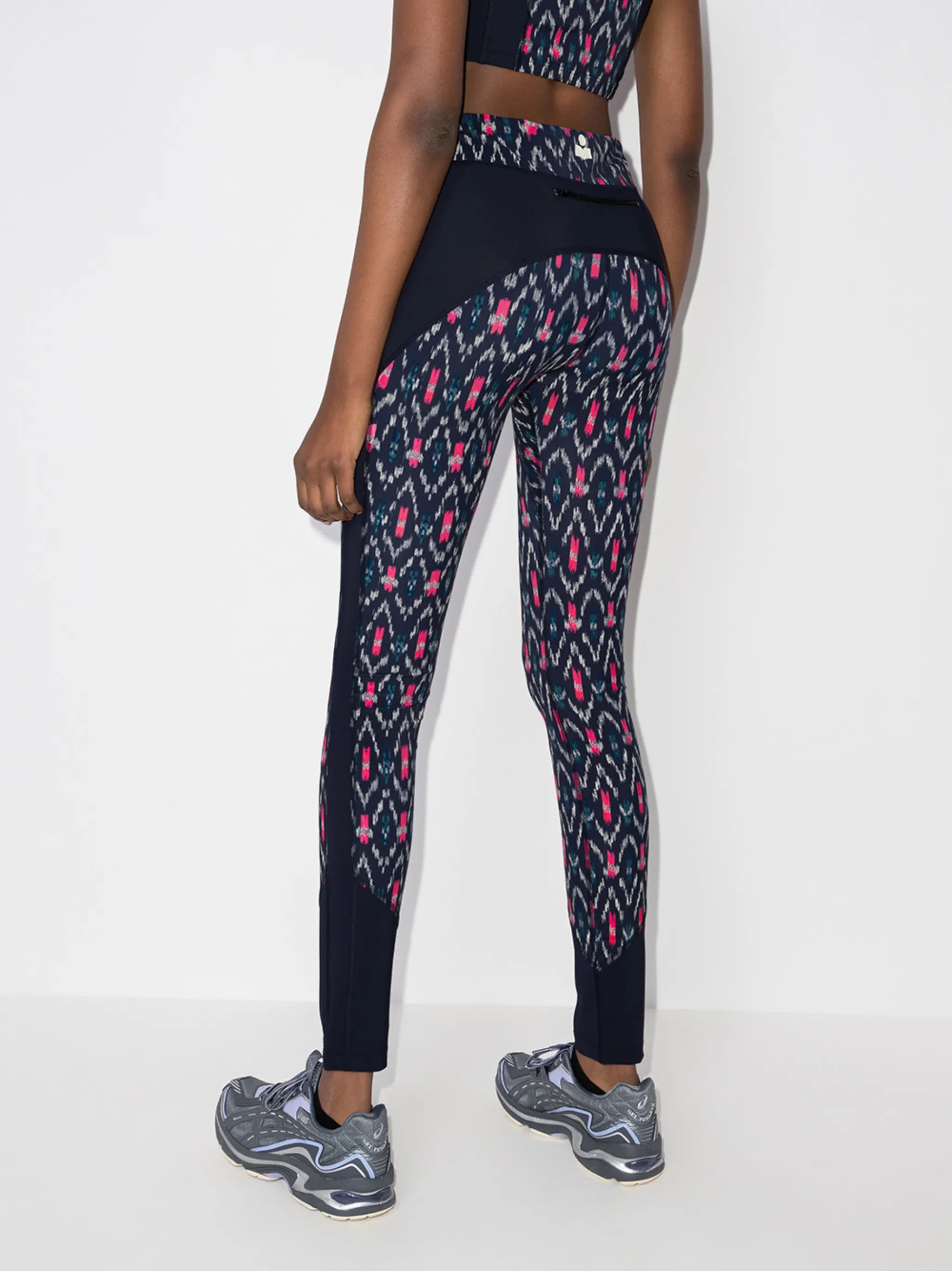 Tisea abstract-print performance leggings