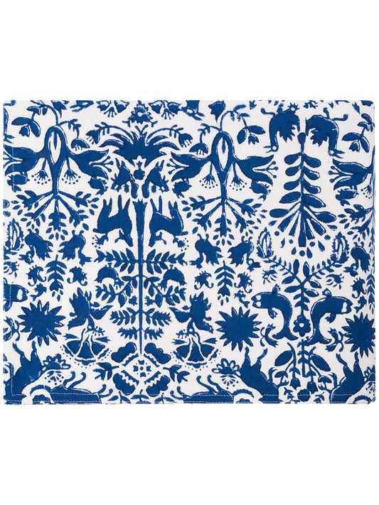 handprinted table cloth