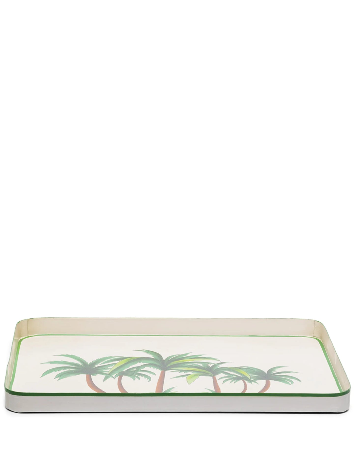 palm tree-print rectangle tray