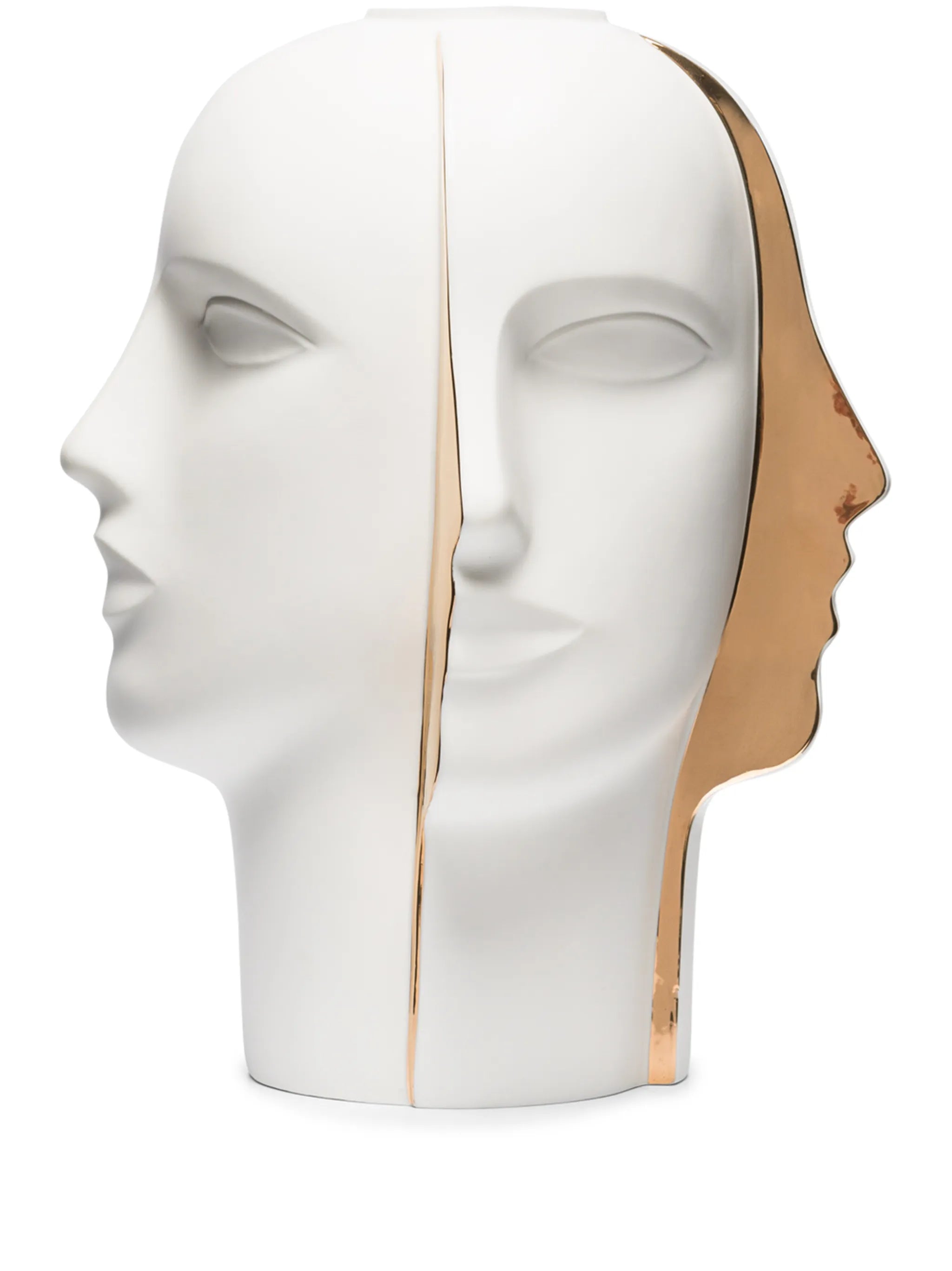 Split ceramic vase