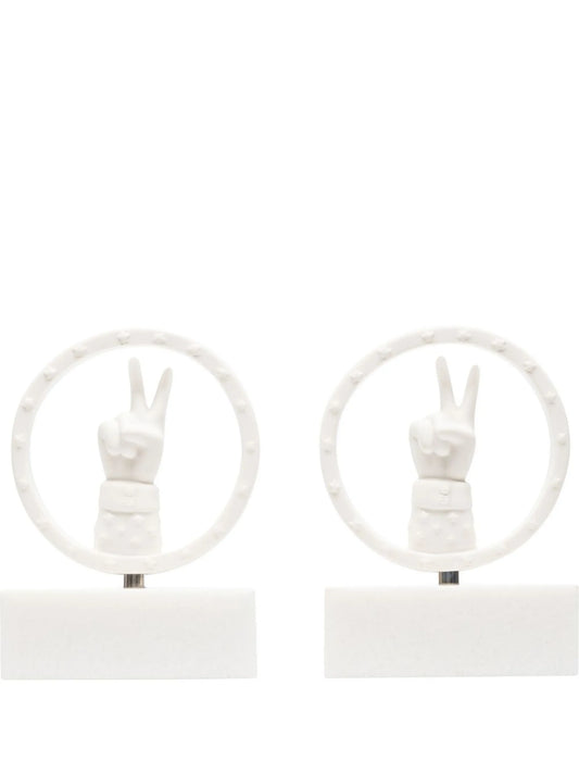 Peace bookend set