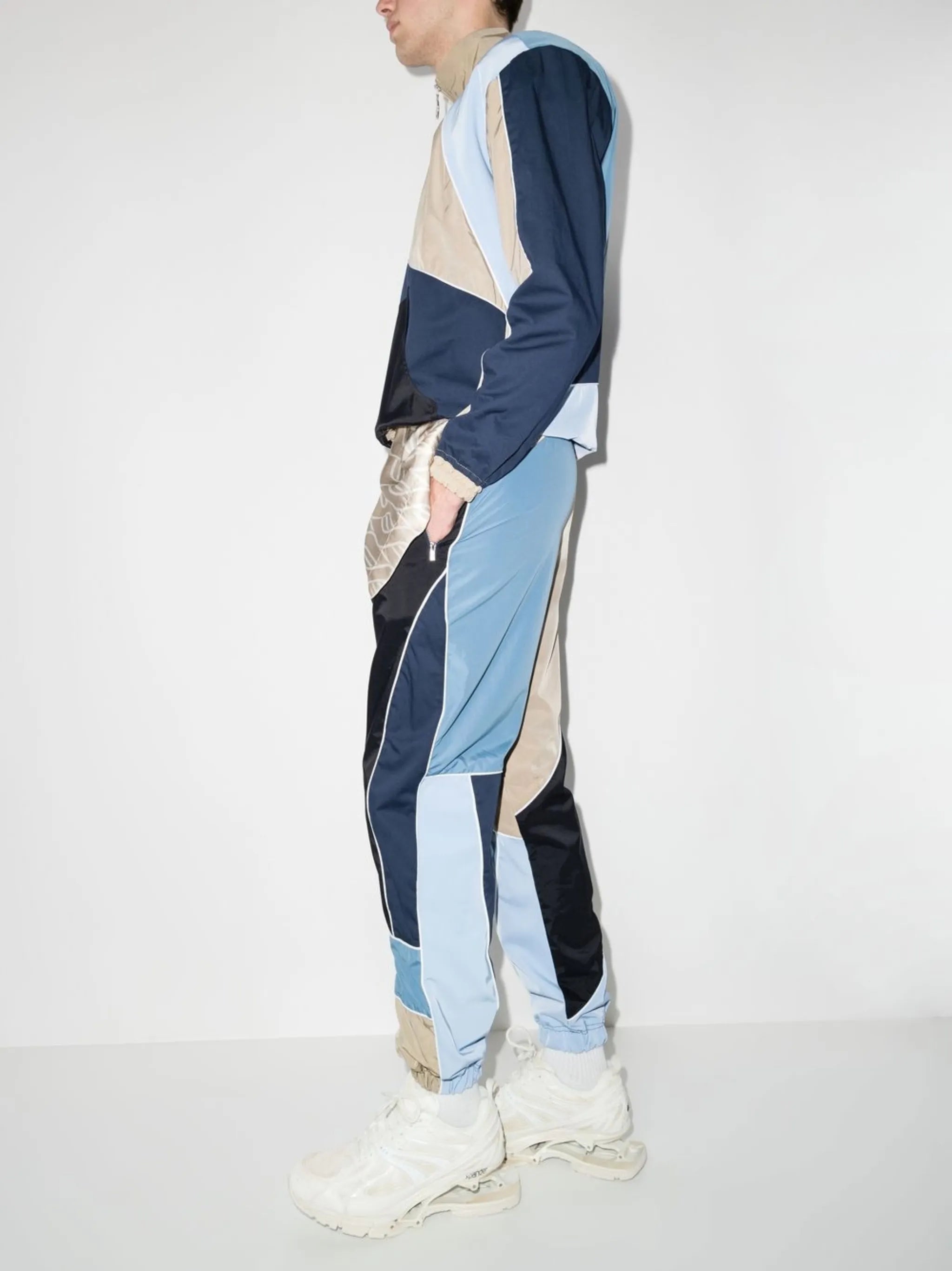 patchwork track pants