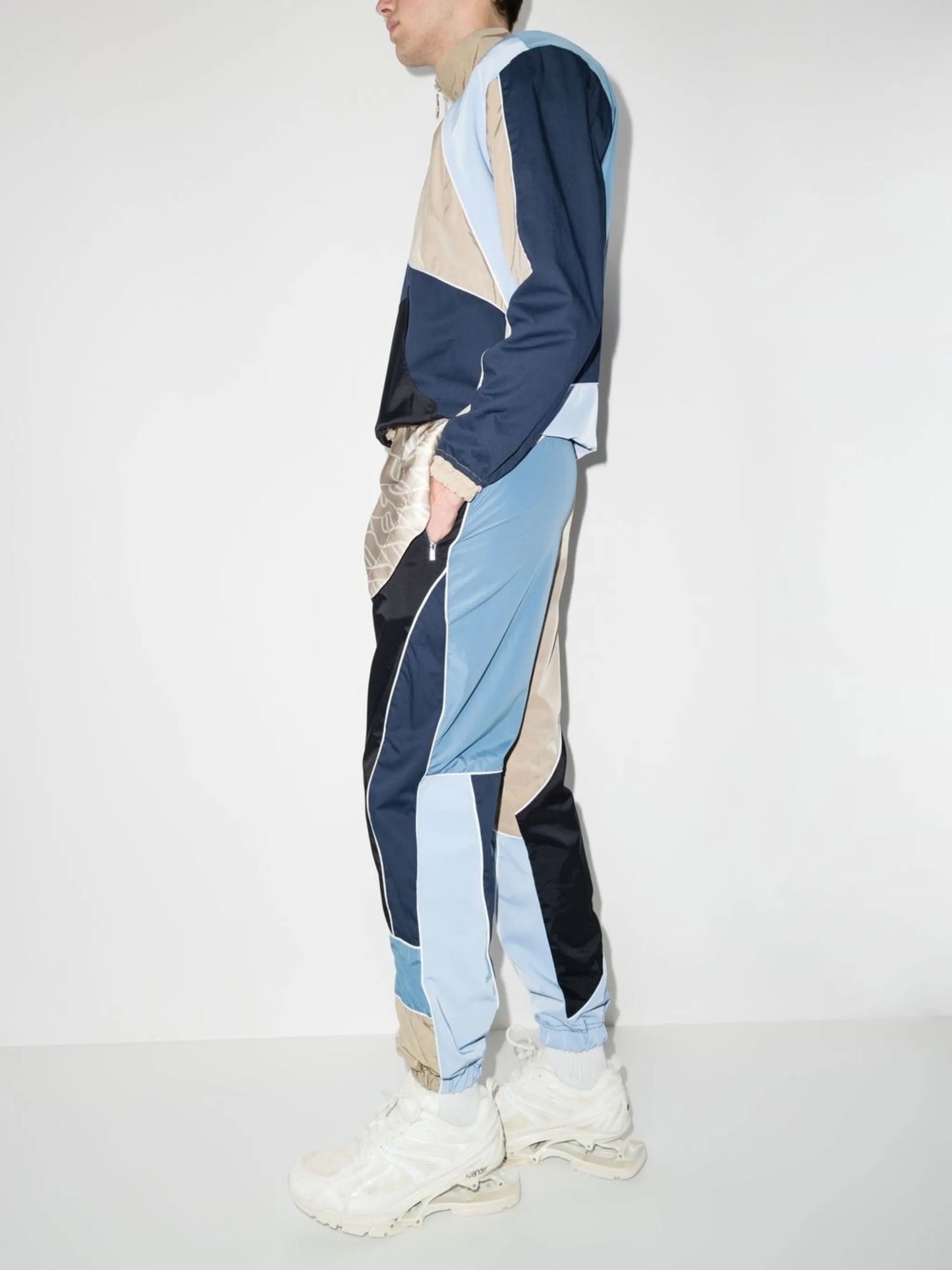 patchwork track pants