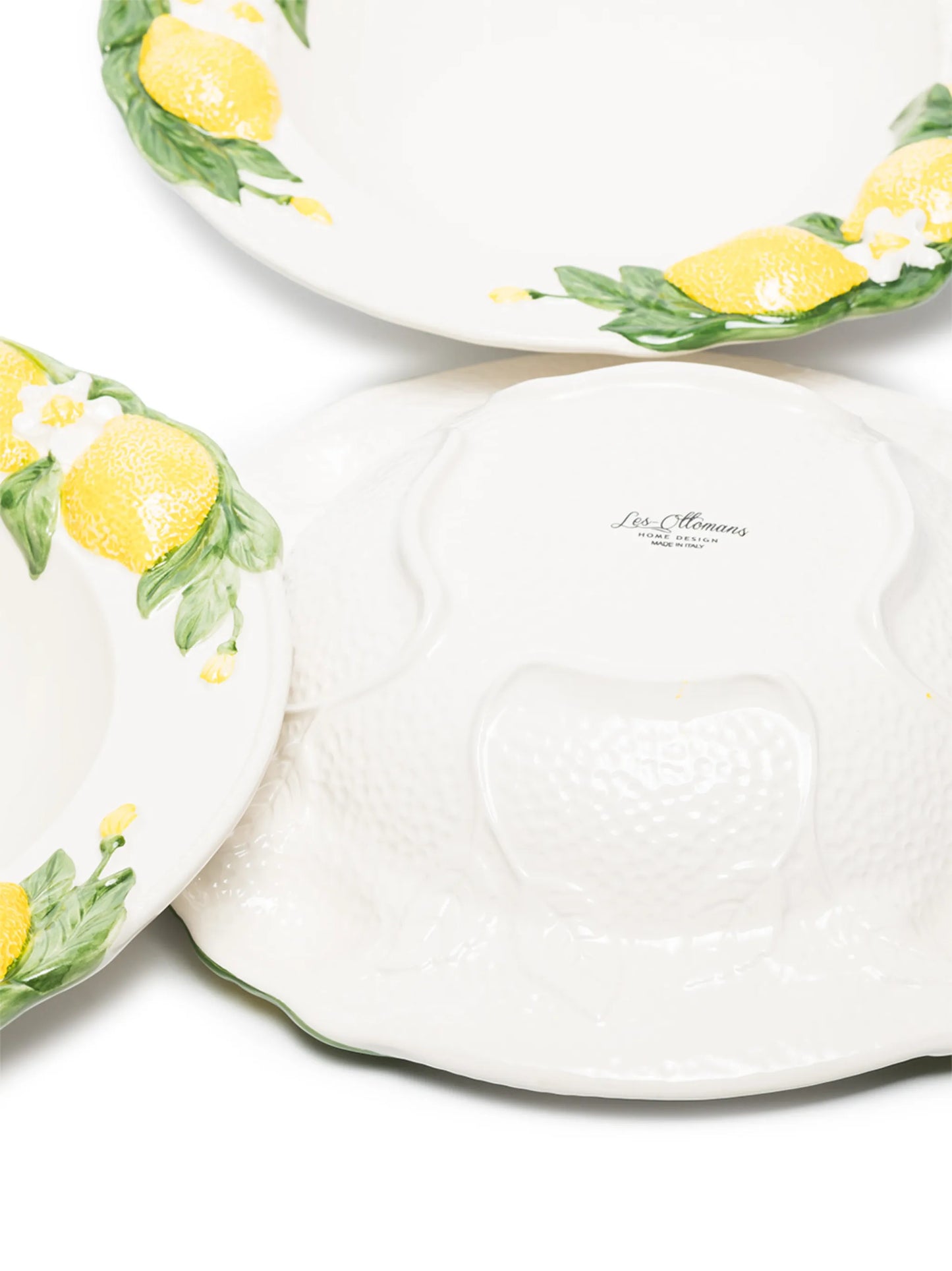 Lemon handpainted pasta bowl (28cm)