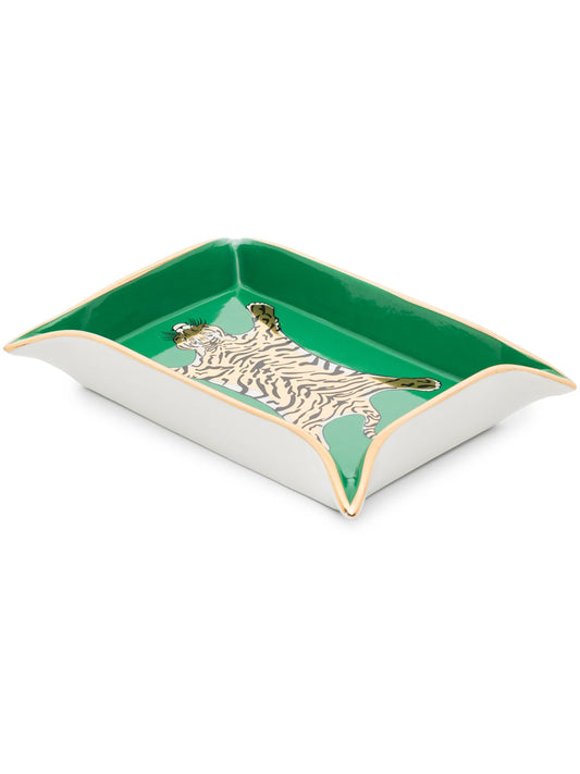 tiger-print valet tray