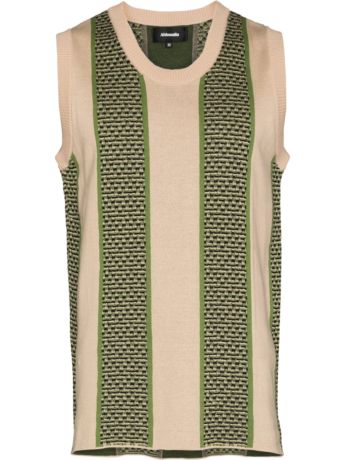 striped knitted vest