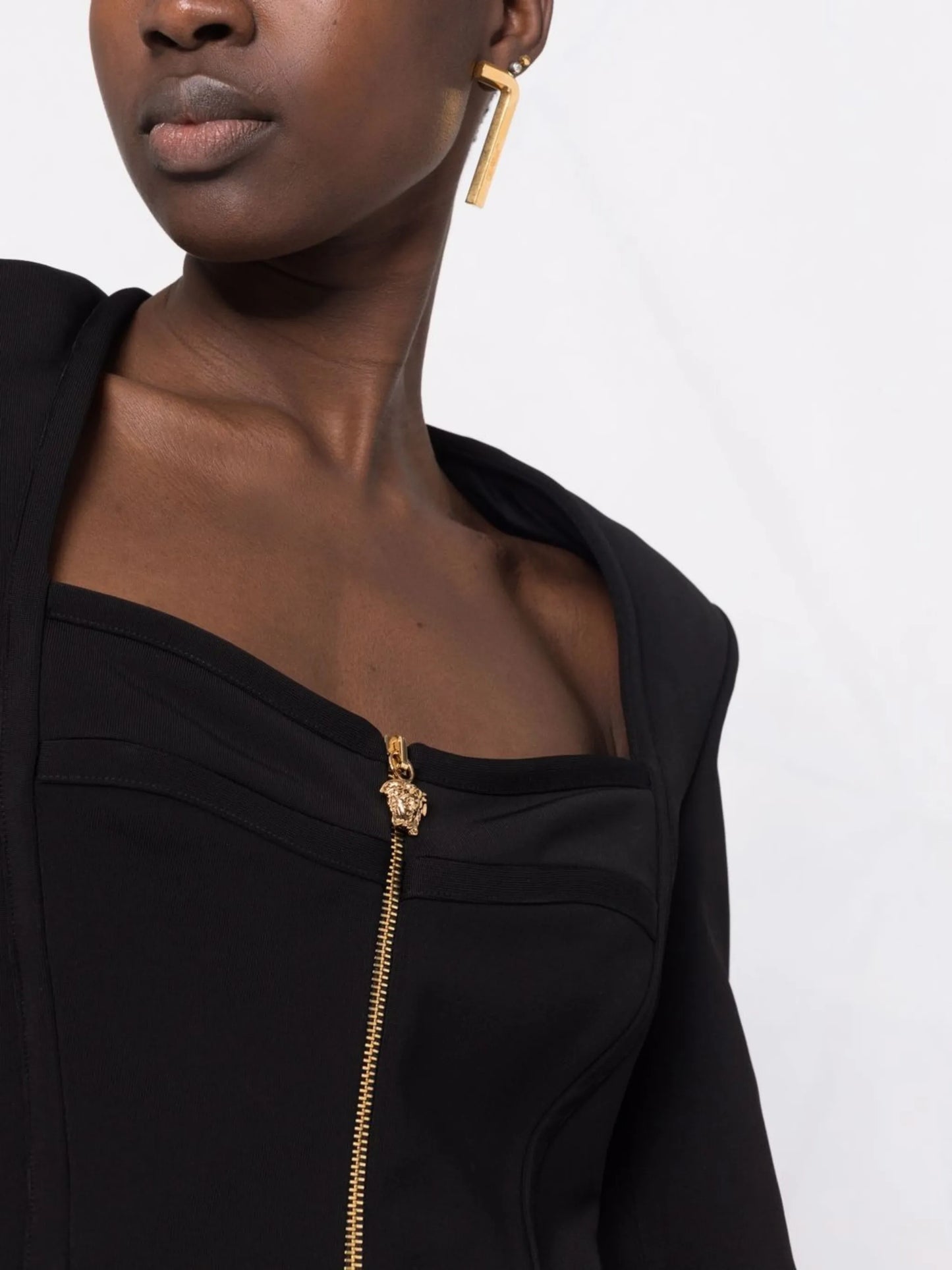 square-neck cropped top