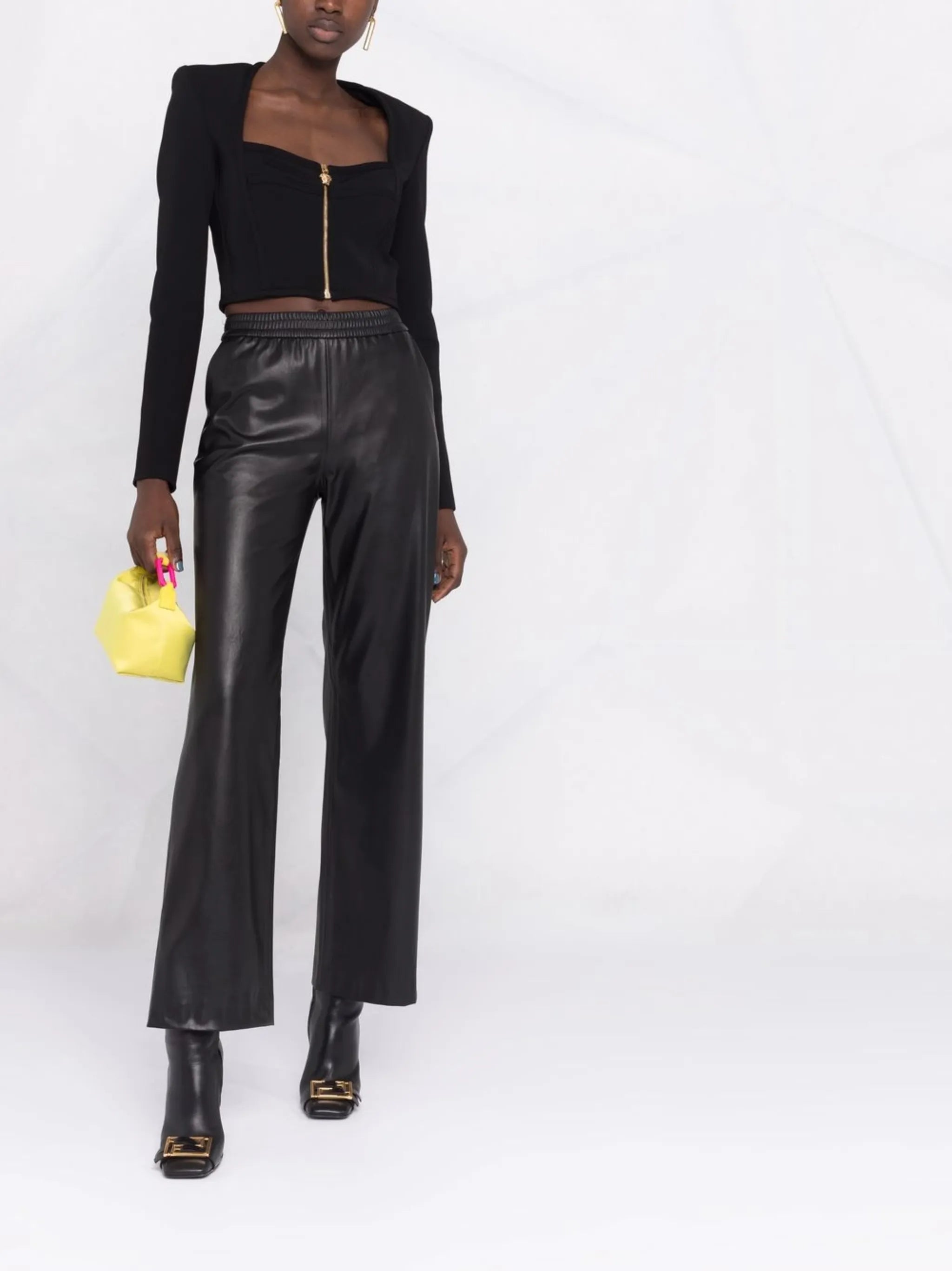 square-neck cropped top