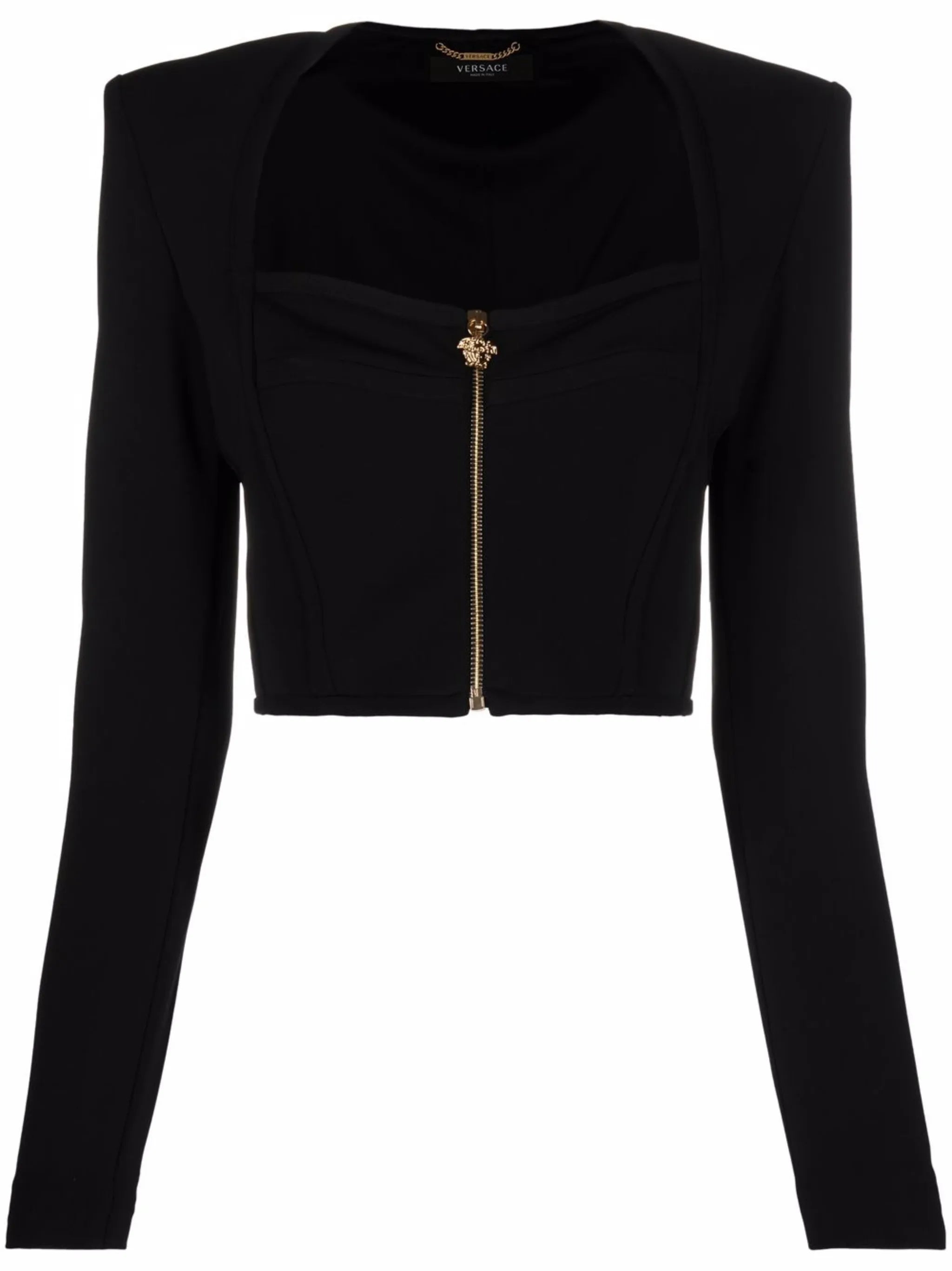 square-neck cropped top