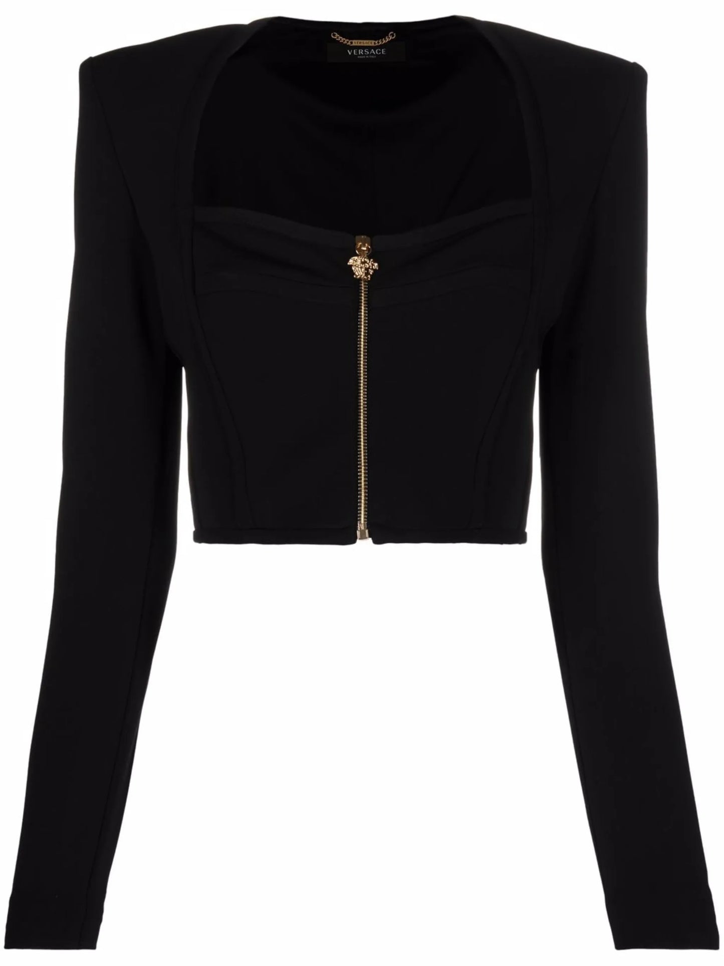 square-neck cropped top