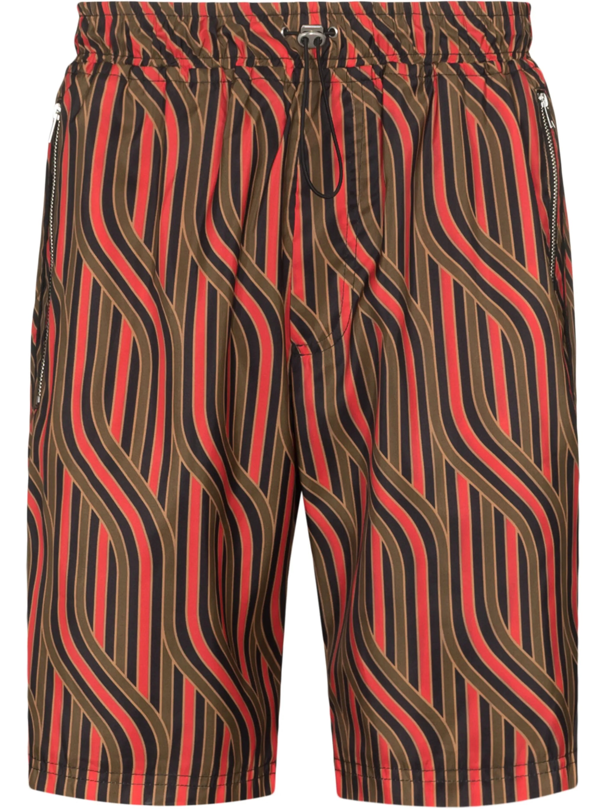 braid print Bermuda shorts