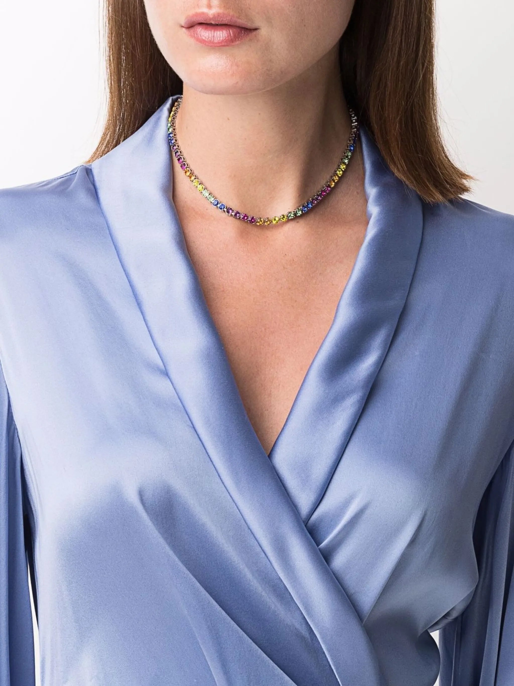 tennis rainbow necklace
