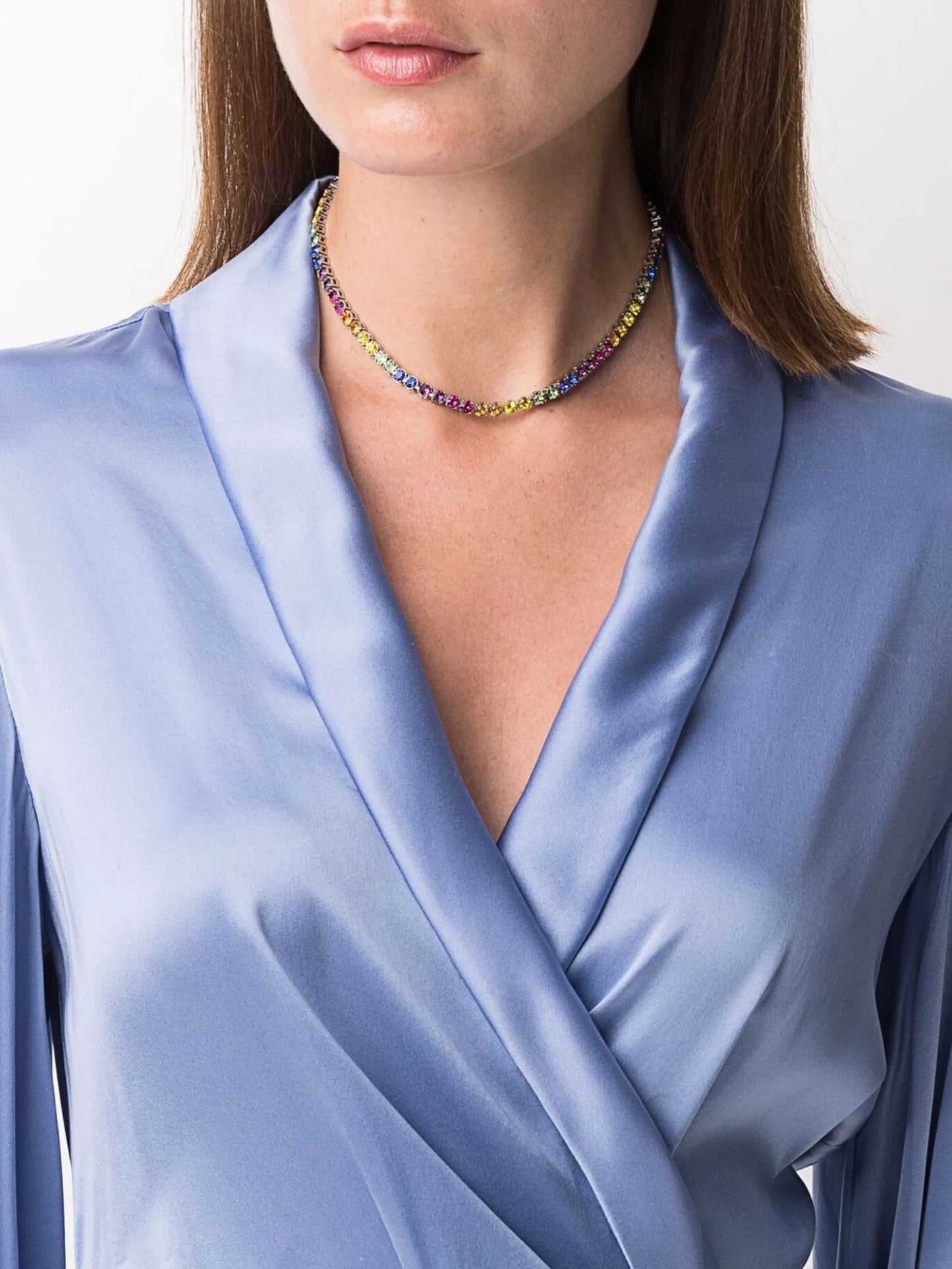 tennis rainbow necklace