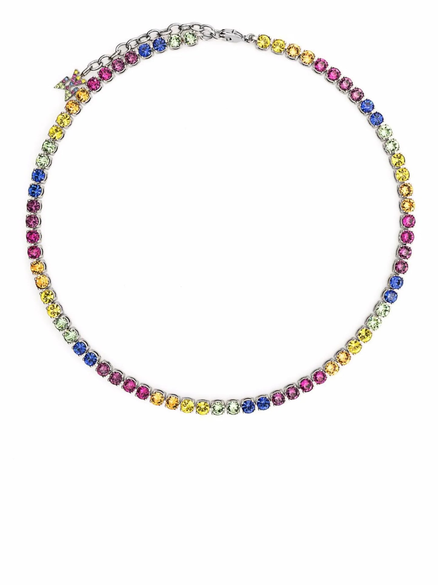 tennis rainbow necklace