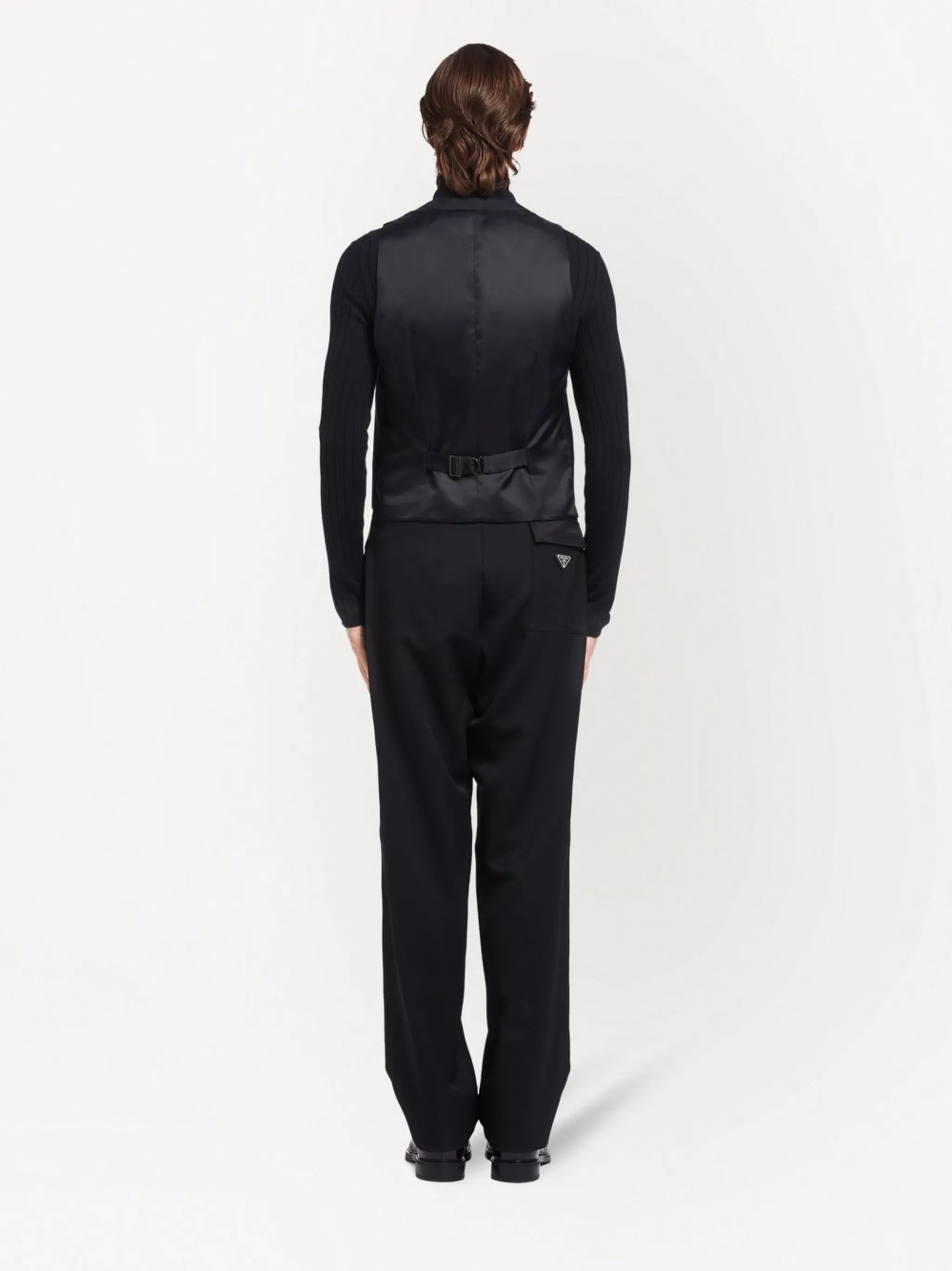 Re-Nylon single-breasted vest