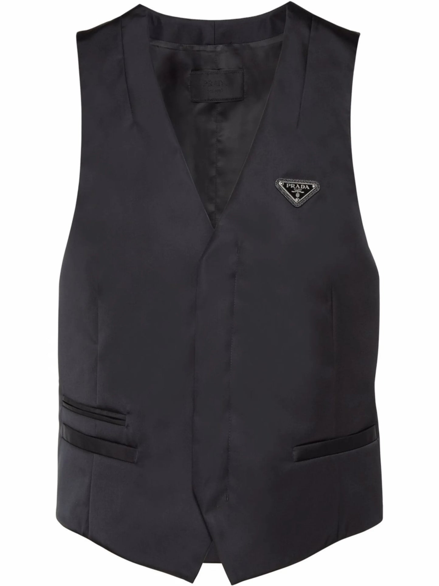 Re-Nylon single-breasted vest