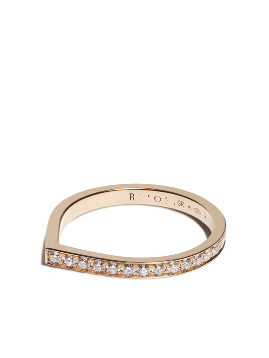 REPOSSI 18CT RG DIA 1 ROW RNG