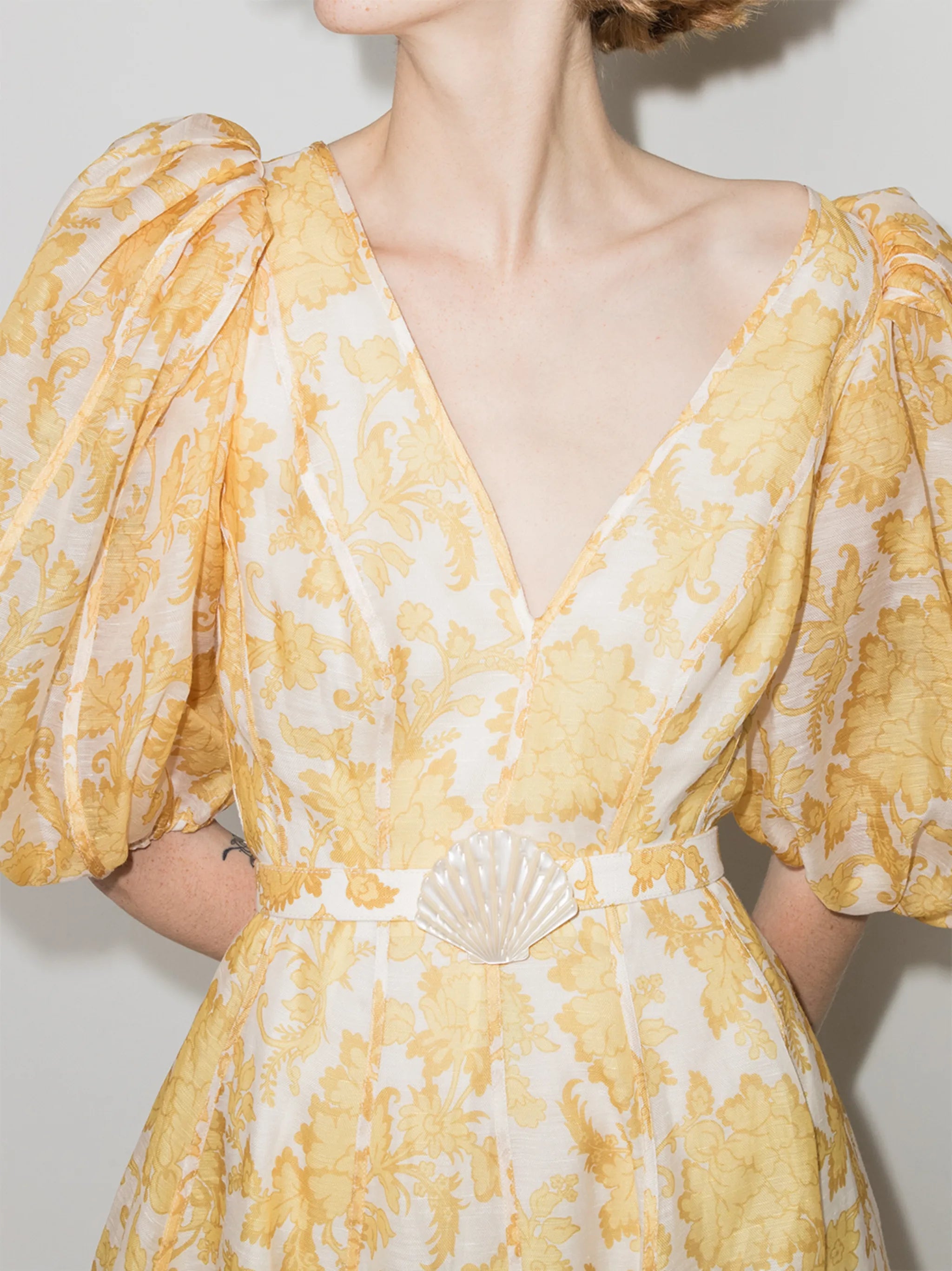 Postcard floral-print midi dress