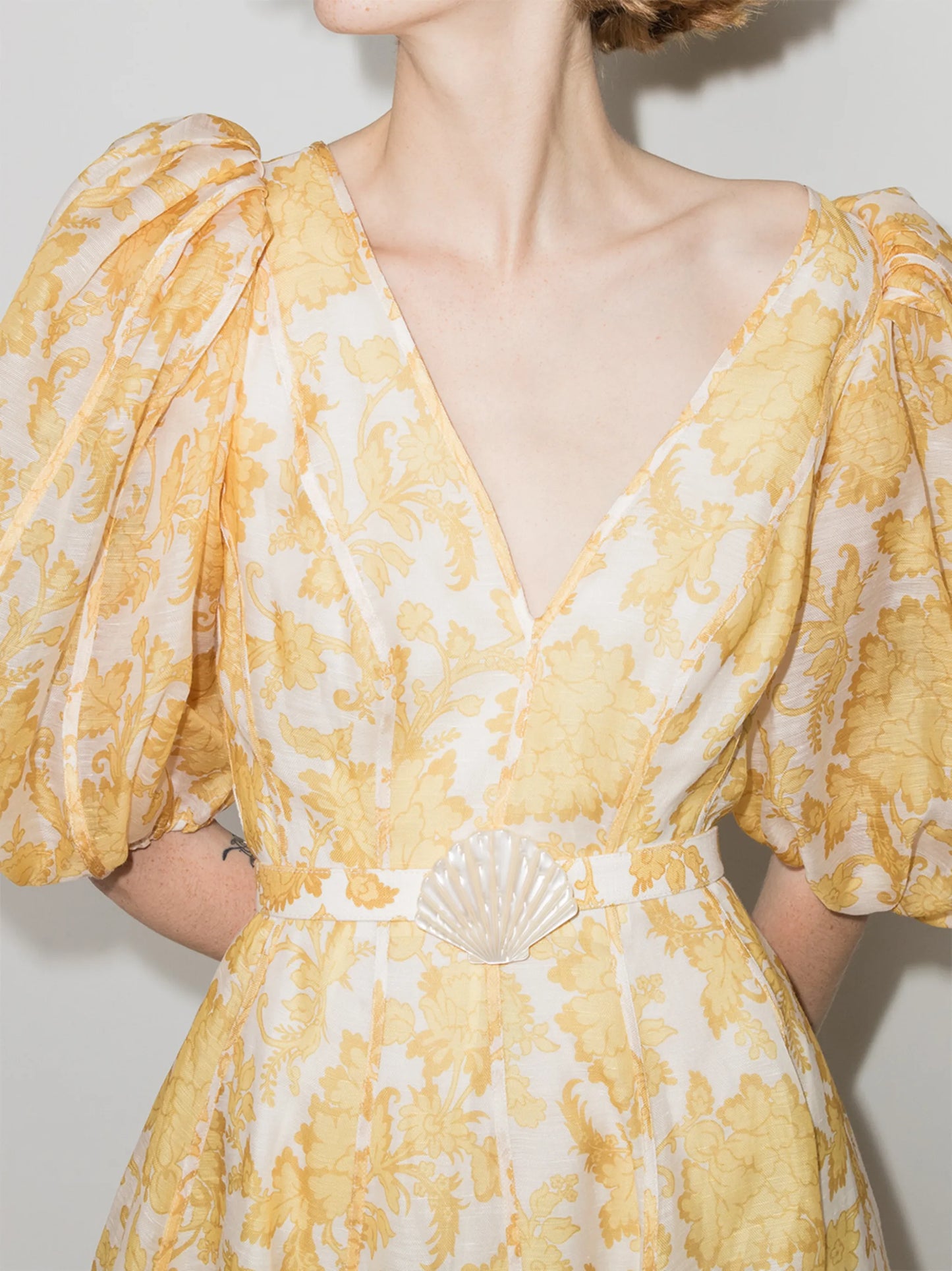 Postcard floral-print midi dress