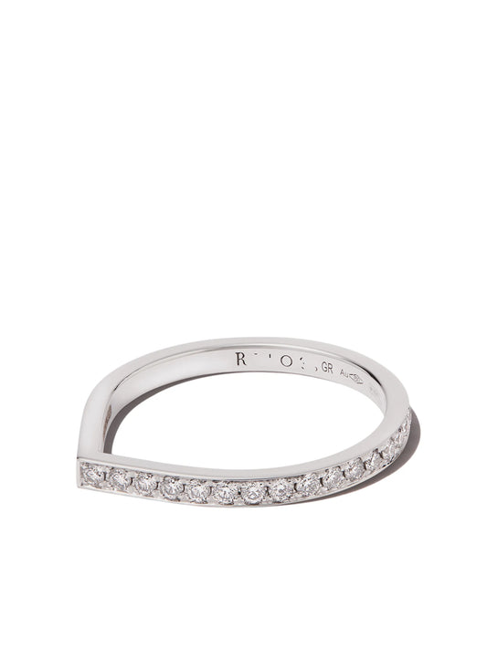 18kt white gold Antifer diamond ring