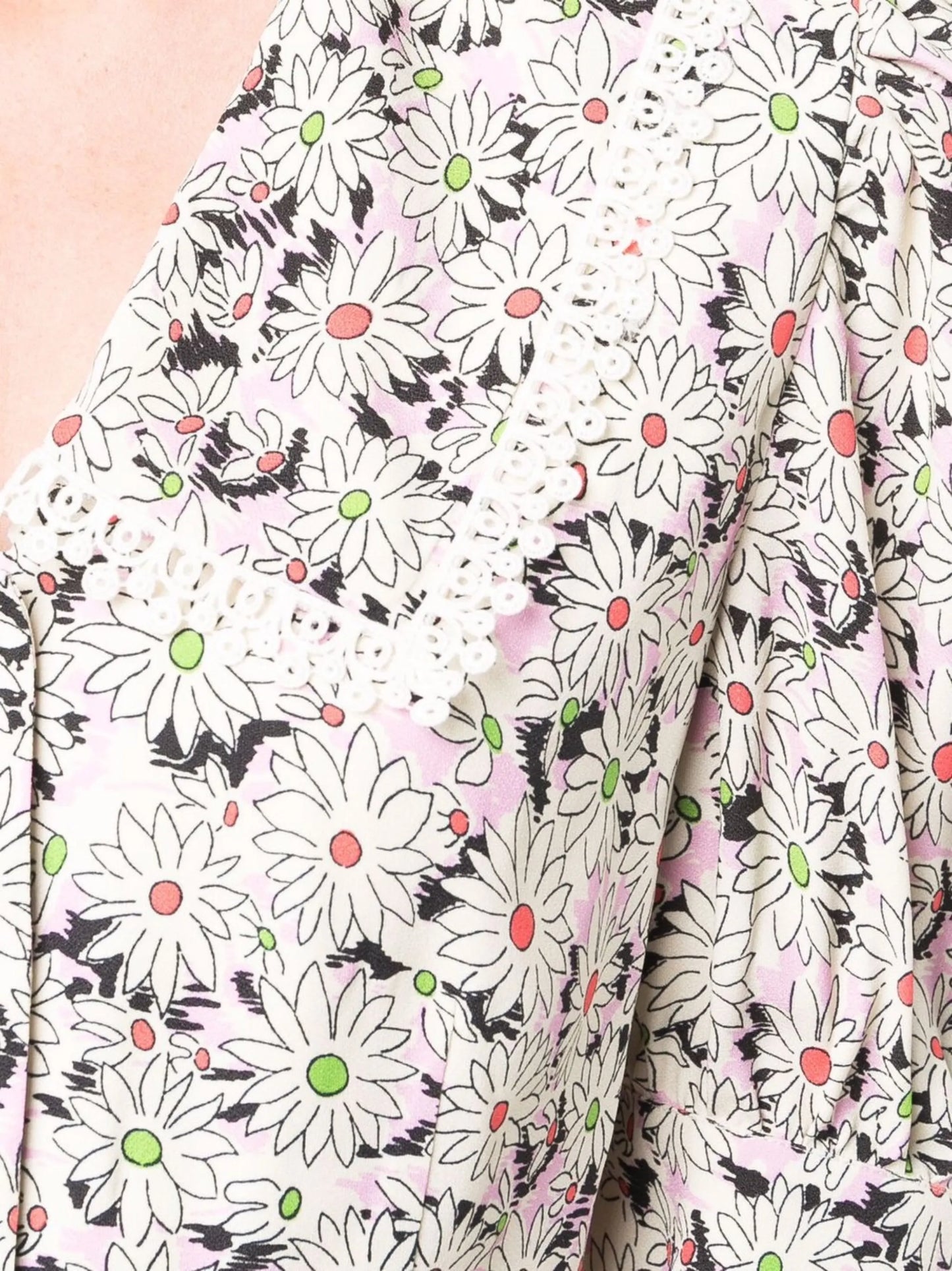 floral short-sleeve blouse