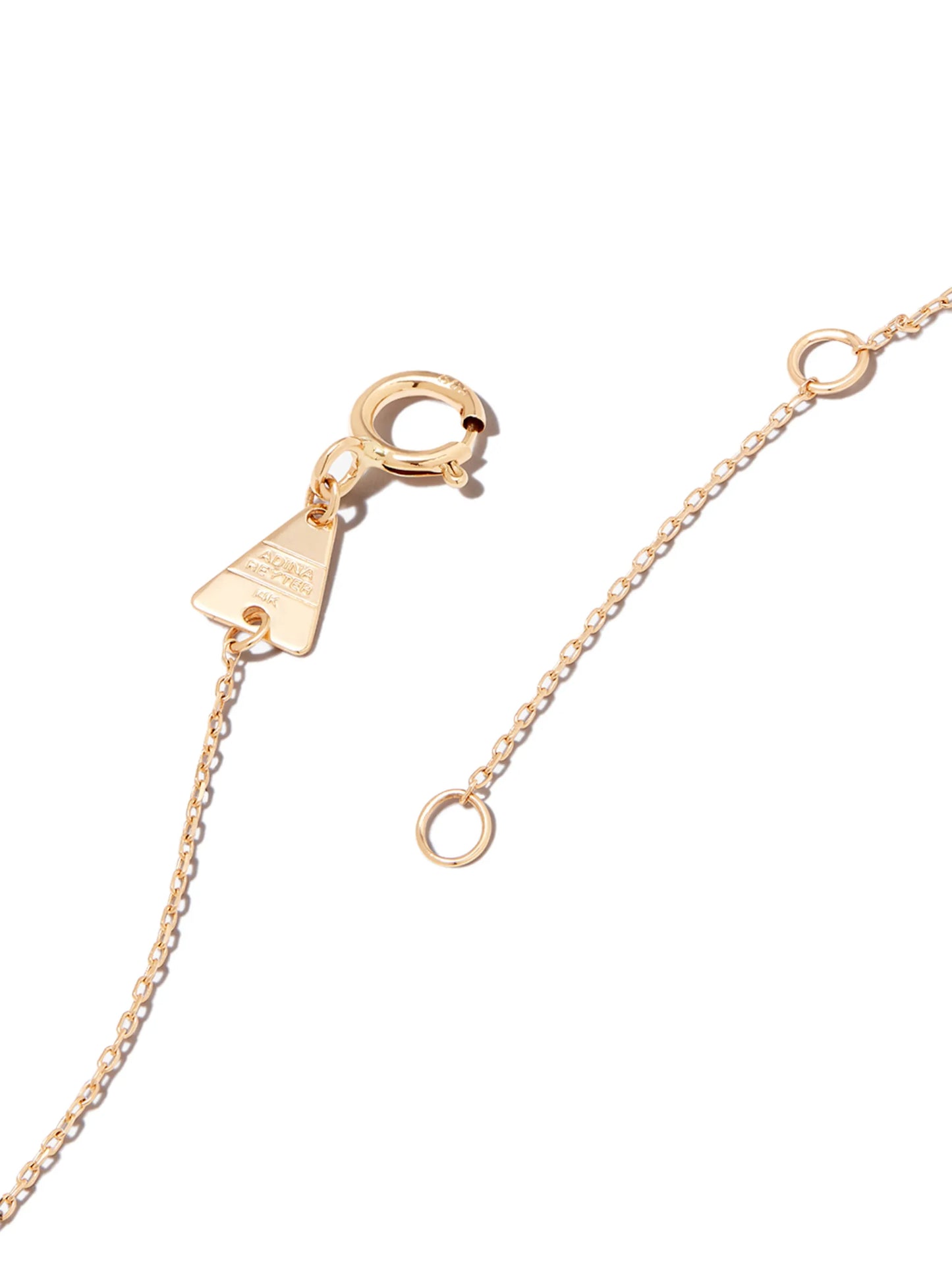 14kt yellow gold diamond and sapphire Diana pendant necklace