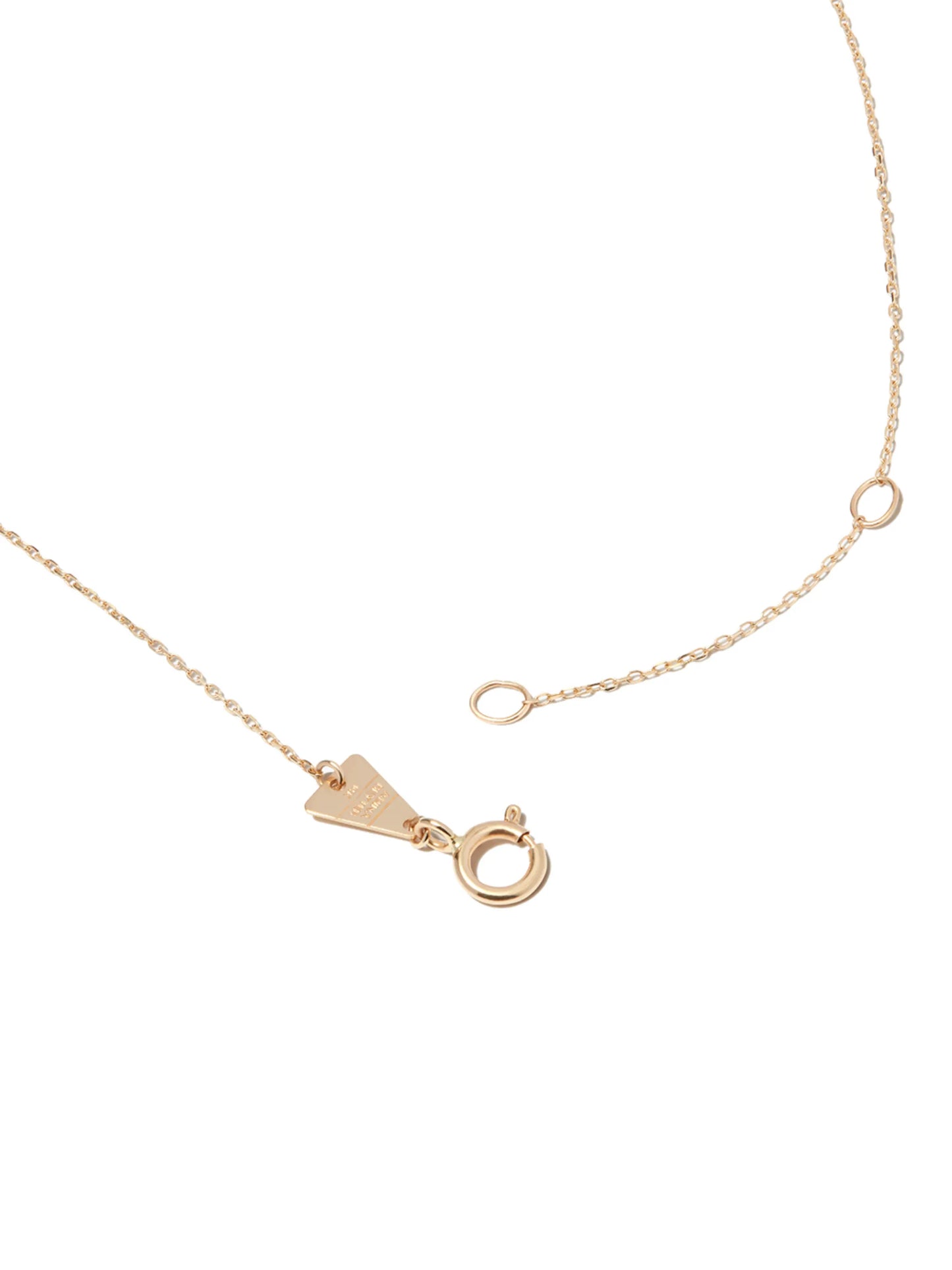 14kt yellow gold Diana Amigos Station sapphire diamond necklace