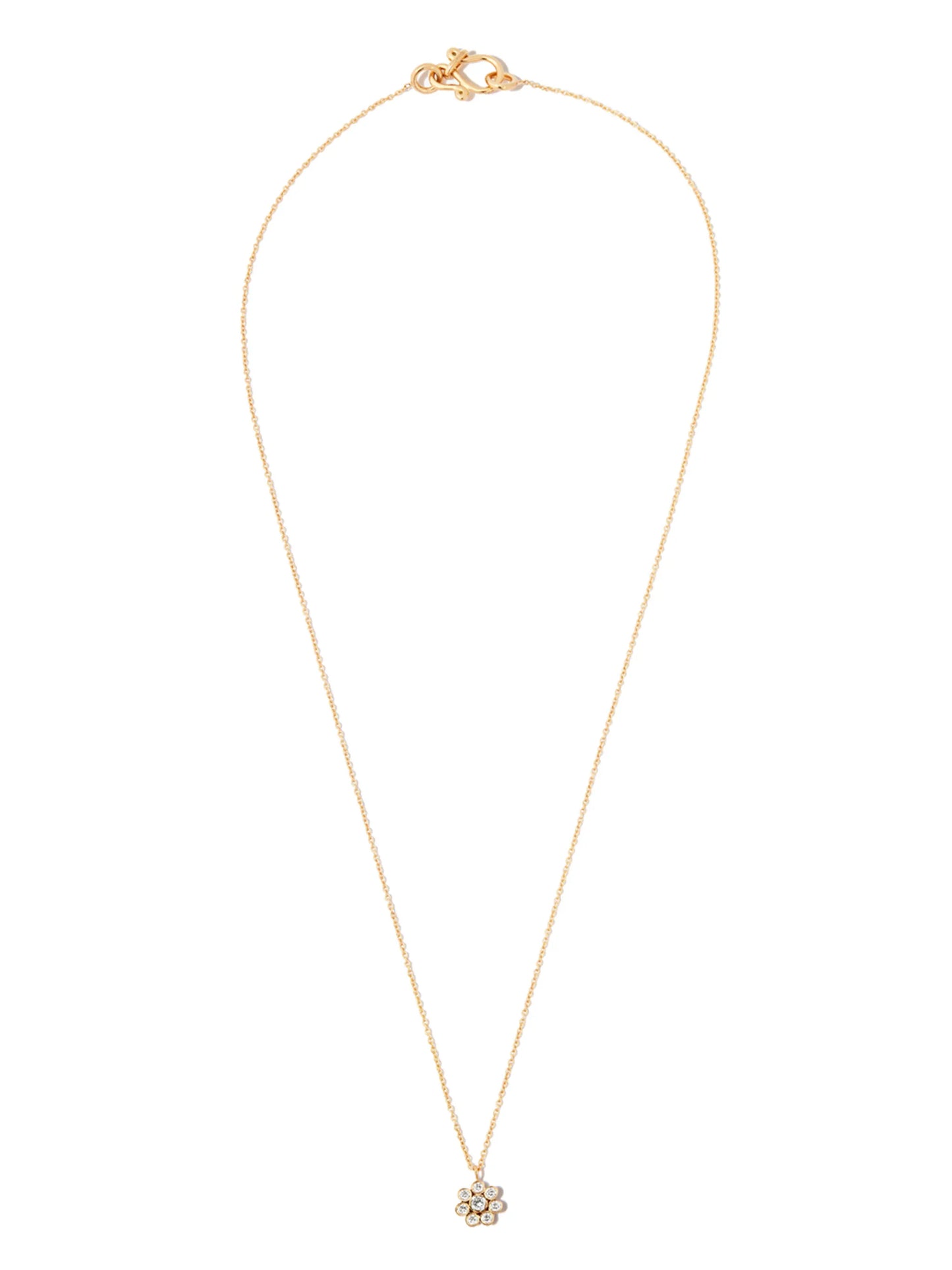 18kt yellow gold Bellis Simple diamond necklace