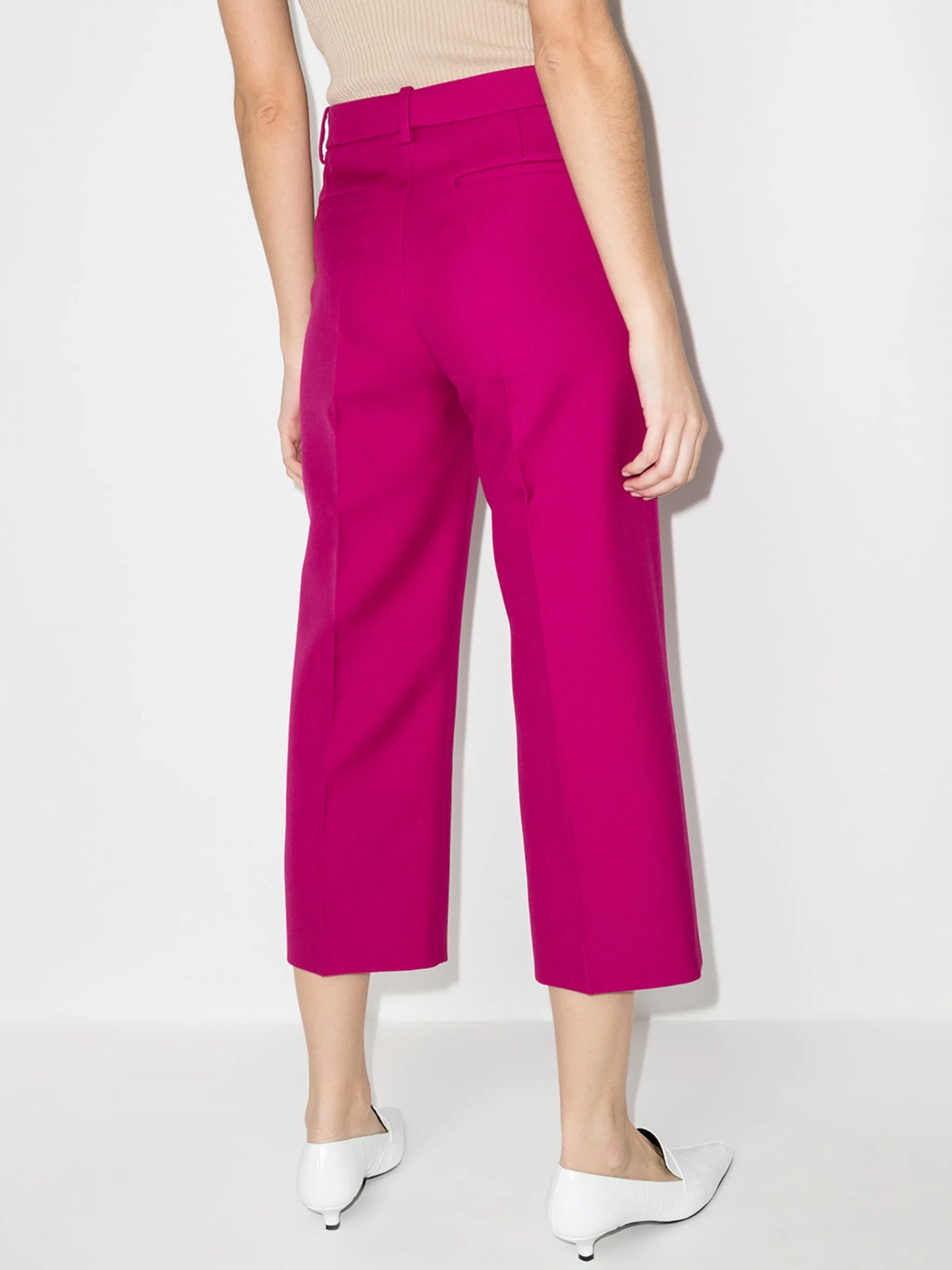tailored cropped trousers