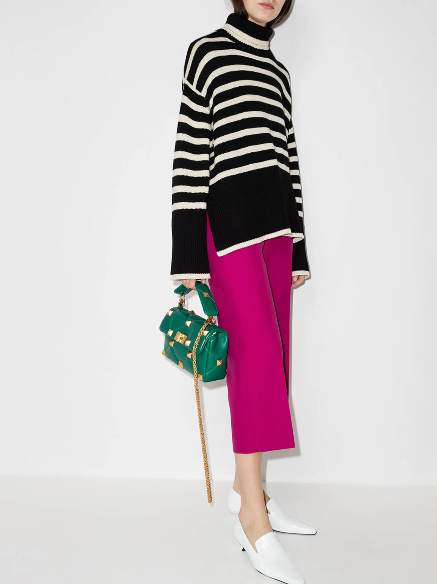 tailored cropped trousers