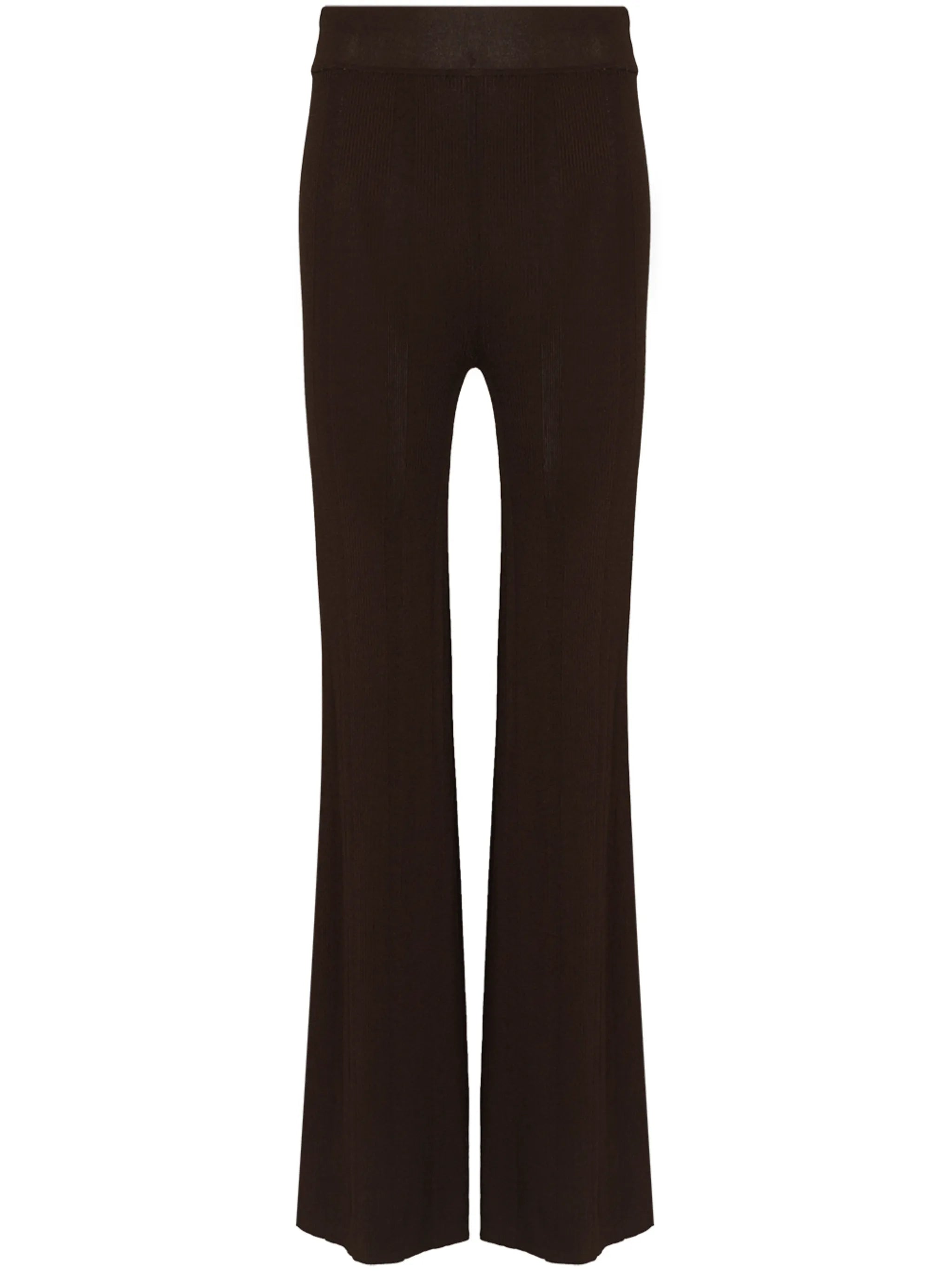 Solaima flared knitted trousers
