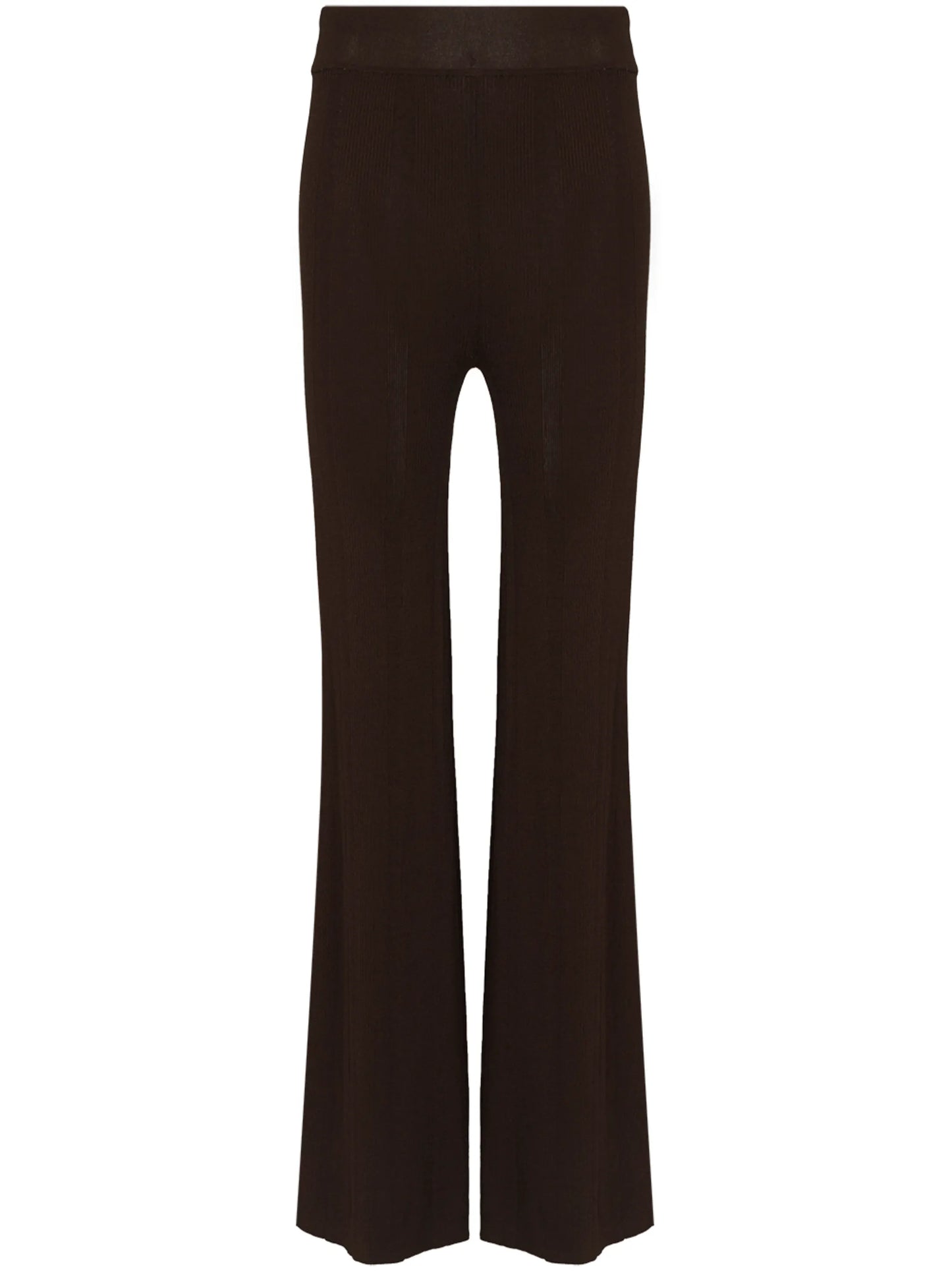 Solaima flared knitted trousers