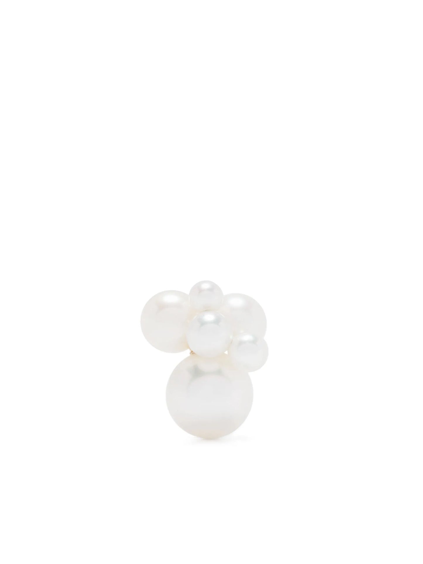 14kt yellow gold Bisou stud earring